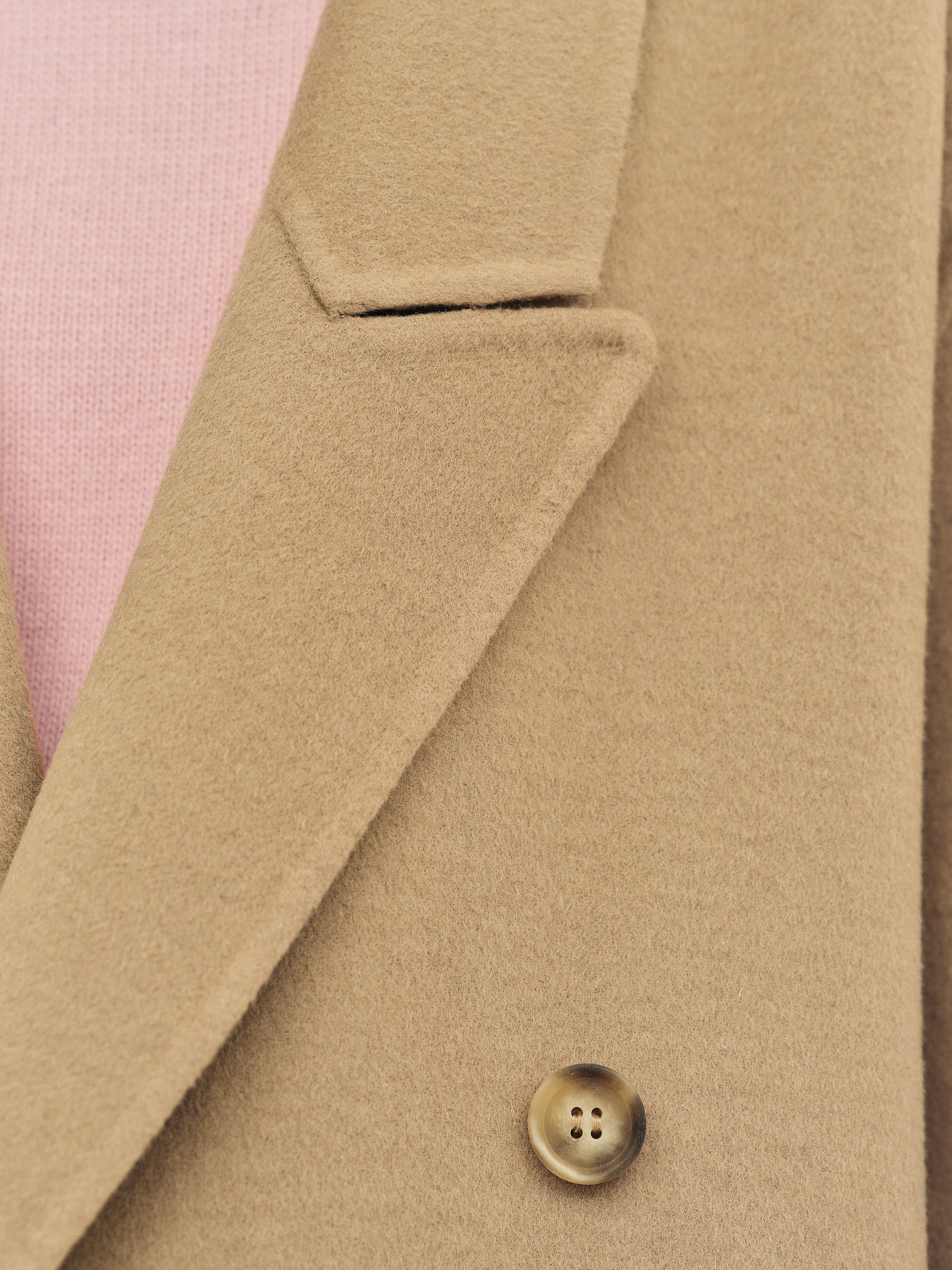 Zvika Padded Shoulder Maxi Coat, Camel