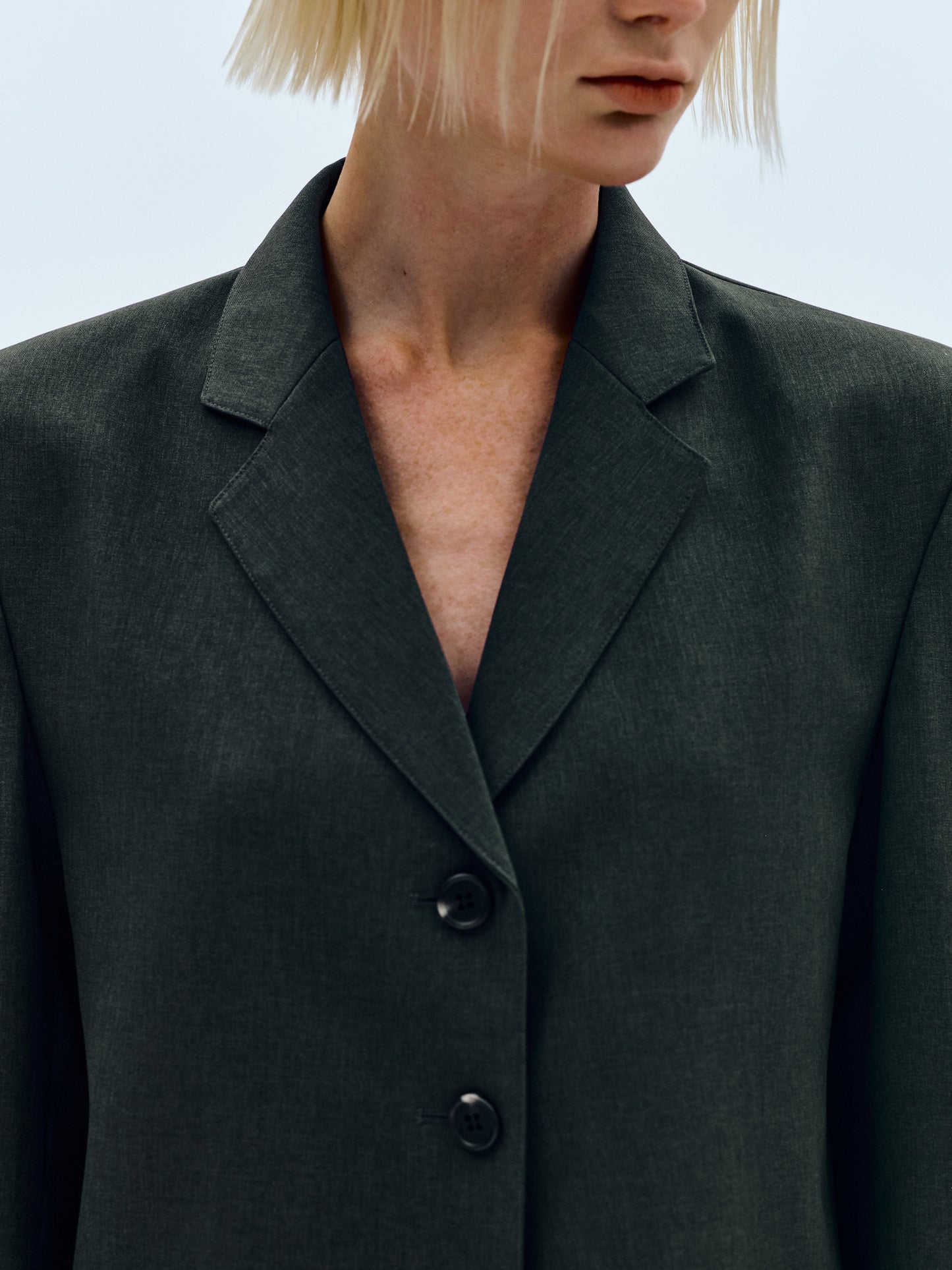 Tailored Suit Blazer, Dark Khaki