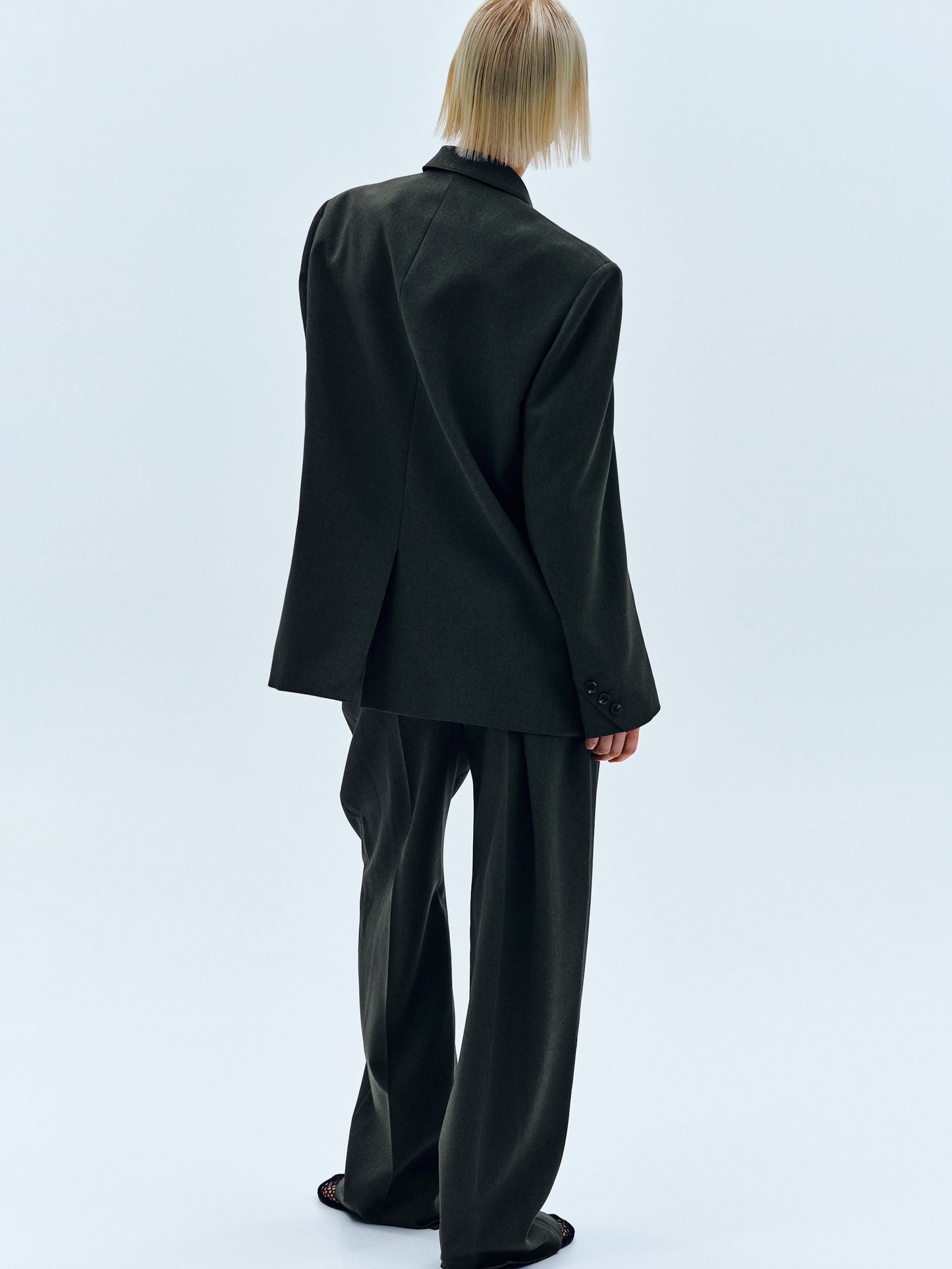 Tailored Suit Blazer, Dark Khaki