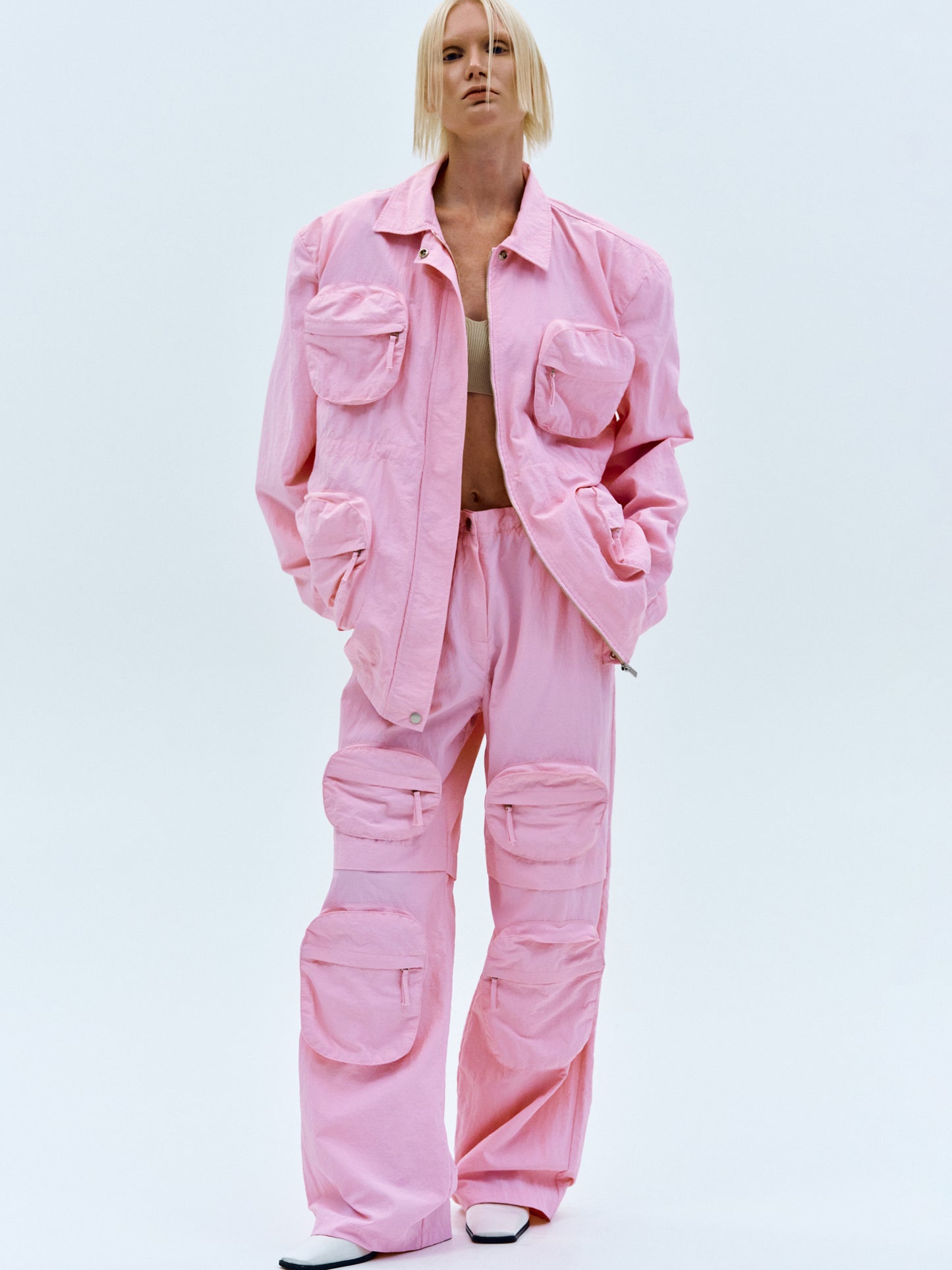 Multi-Pocket Jacket, Pink