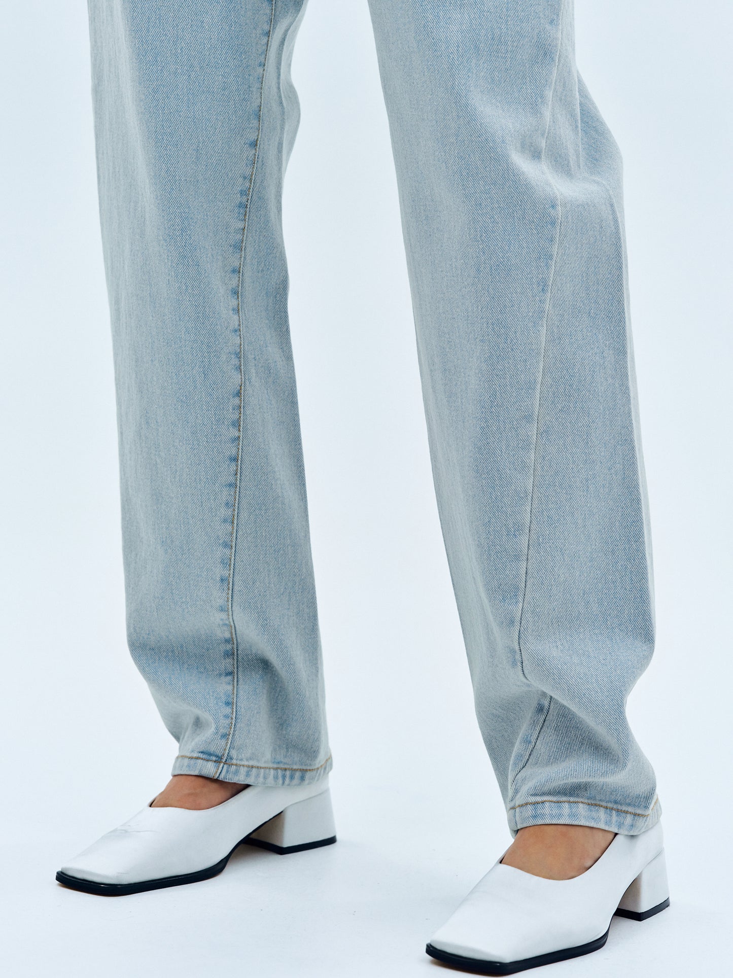 Twisted Seam Jeans, Light Blue