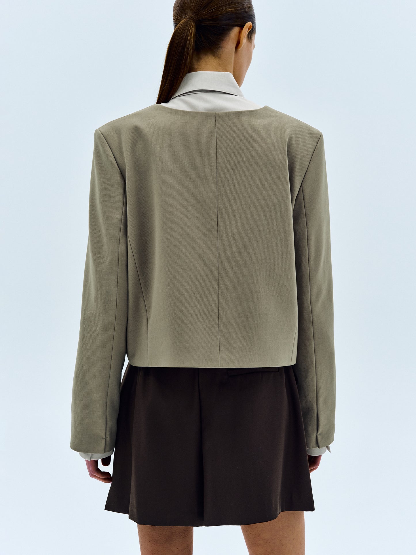 Cut-Out Hook Blazer, Sage