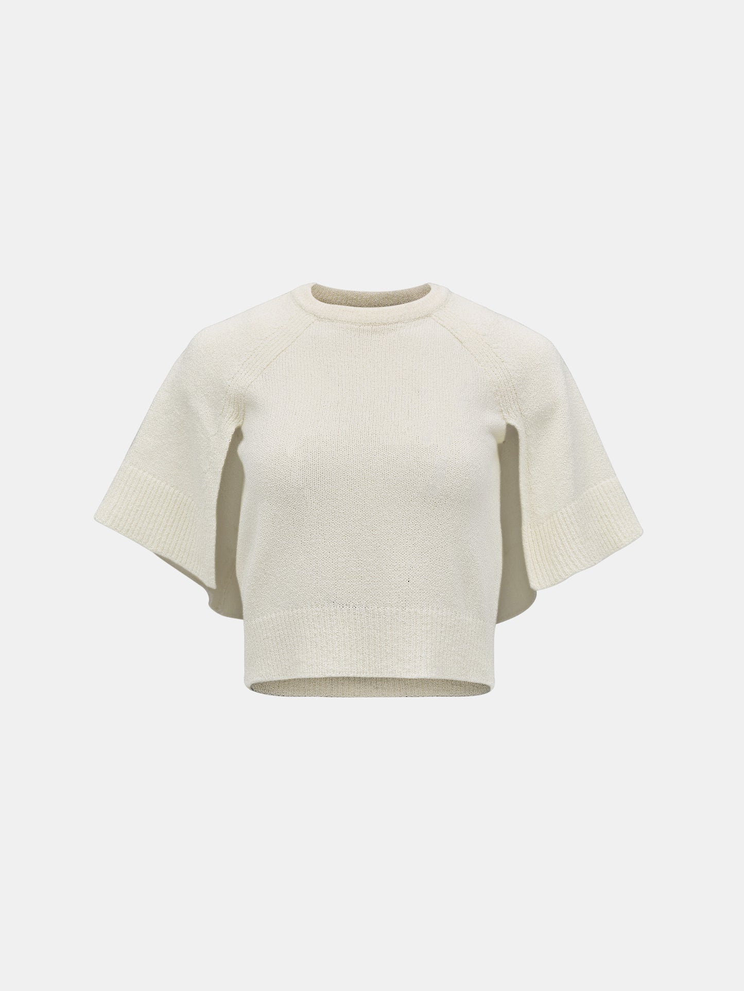Poncho Knit Top, Ivory