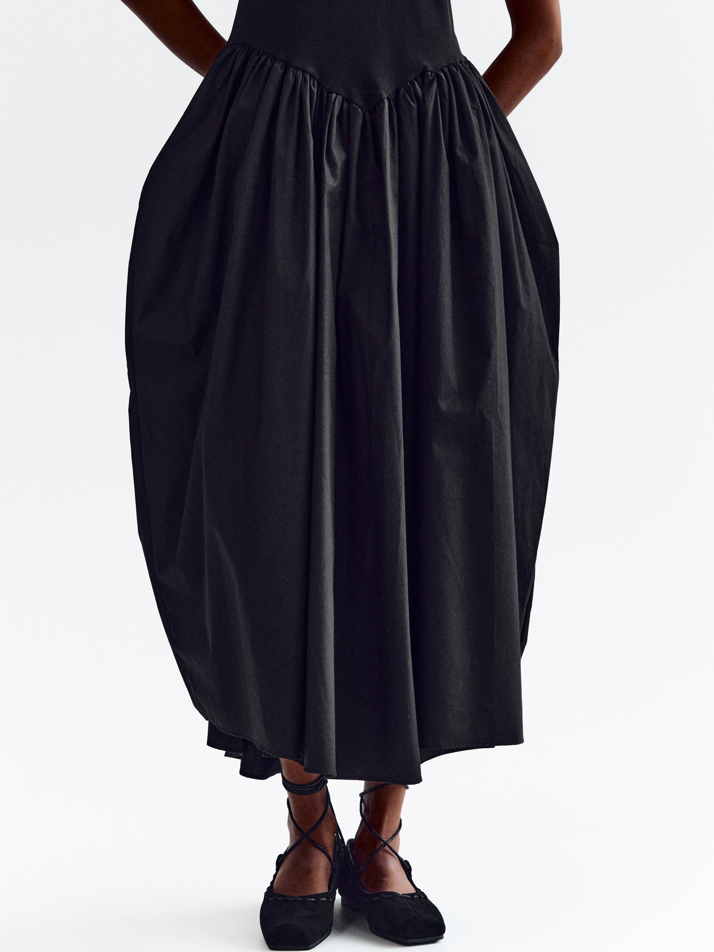 Car Tank Cotton Dress, Black