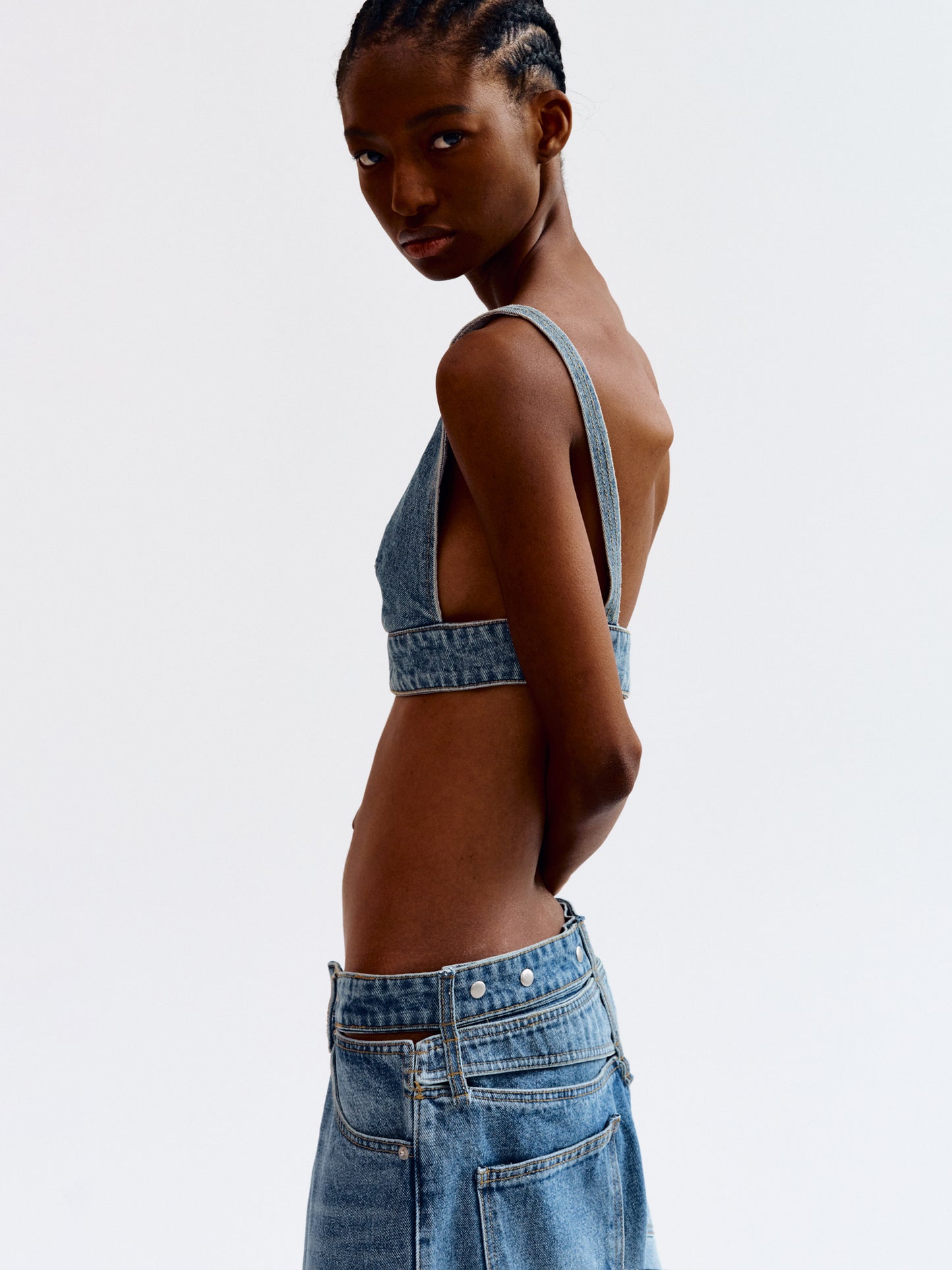 Denim Tank Top, Medium Blue