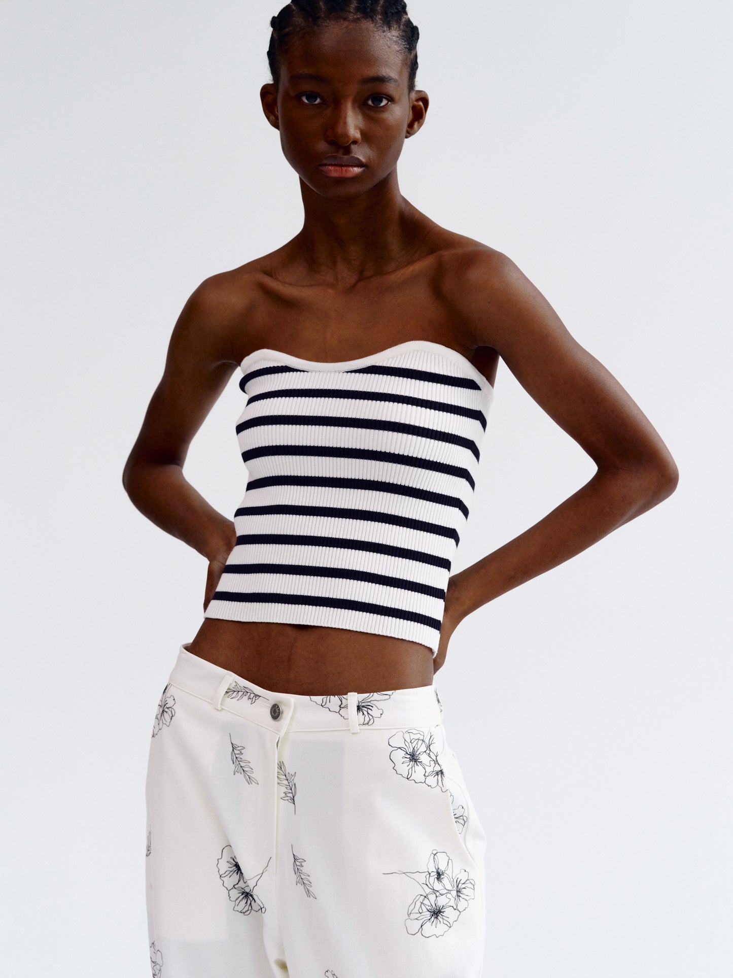 Sweetheart Compact Top, Navy