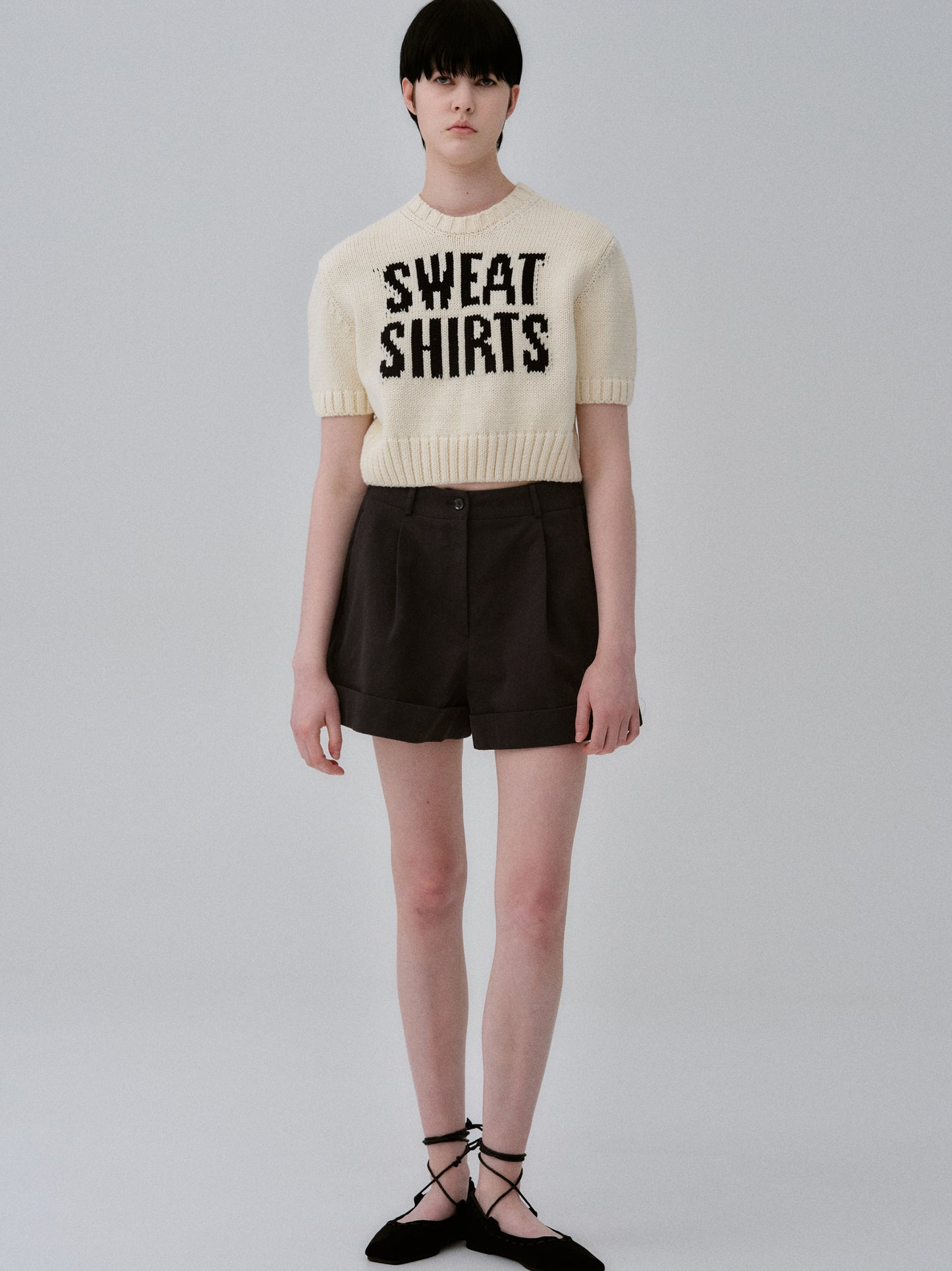 Lettering Knit, Cream
