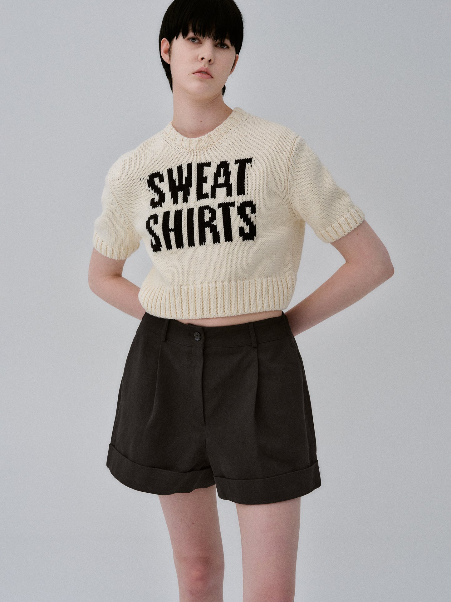 Lettering Knit, Cream