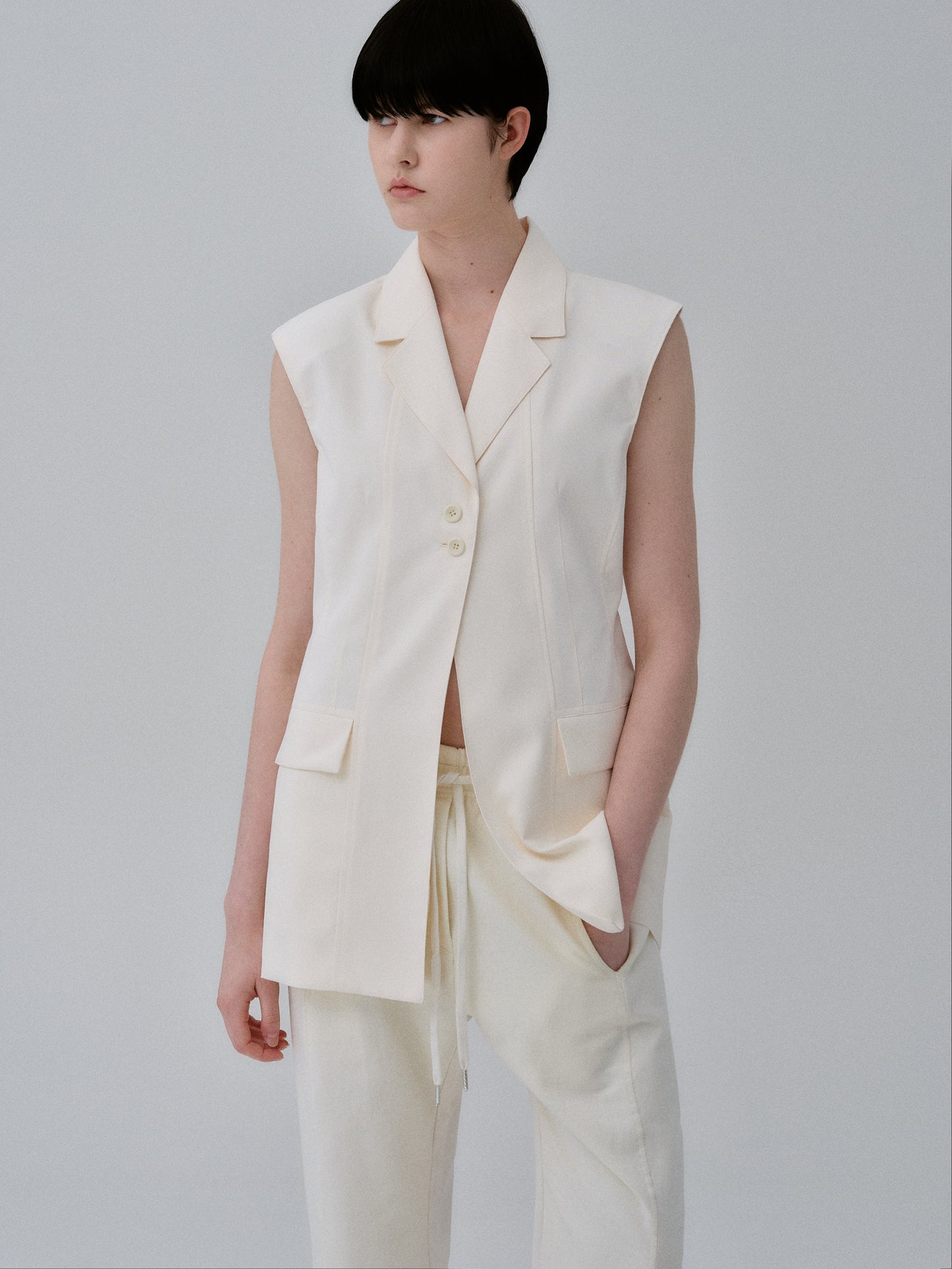 Lounge Suit Vest, Ivory