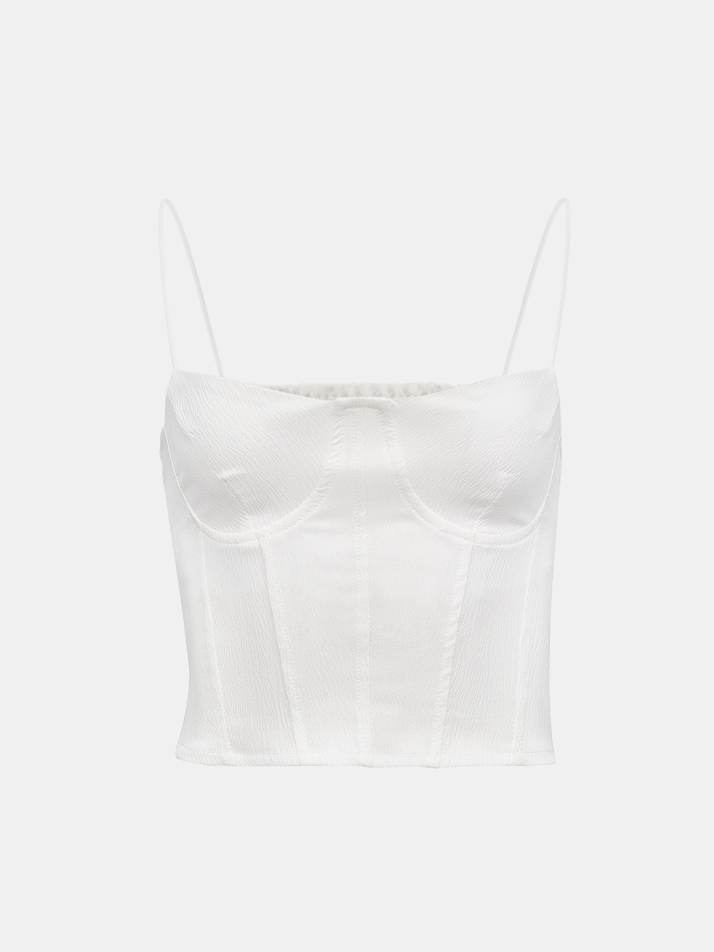 Cloqué Camisole, White