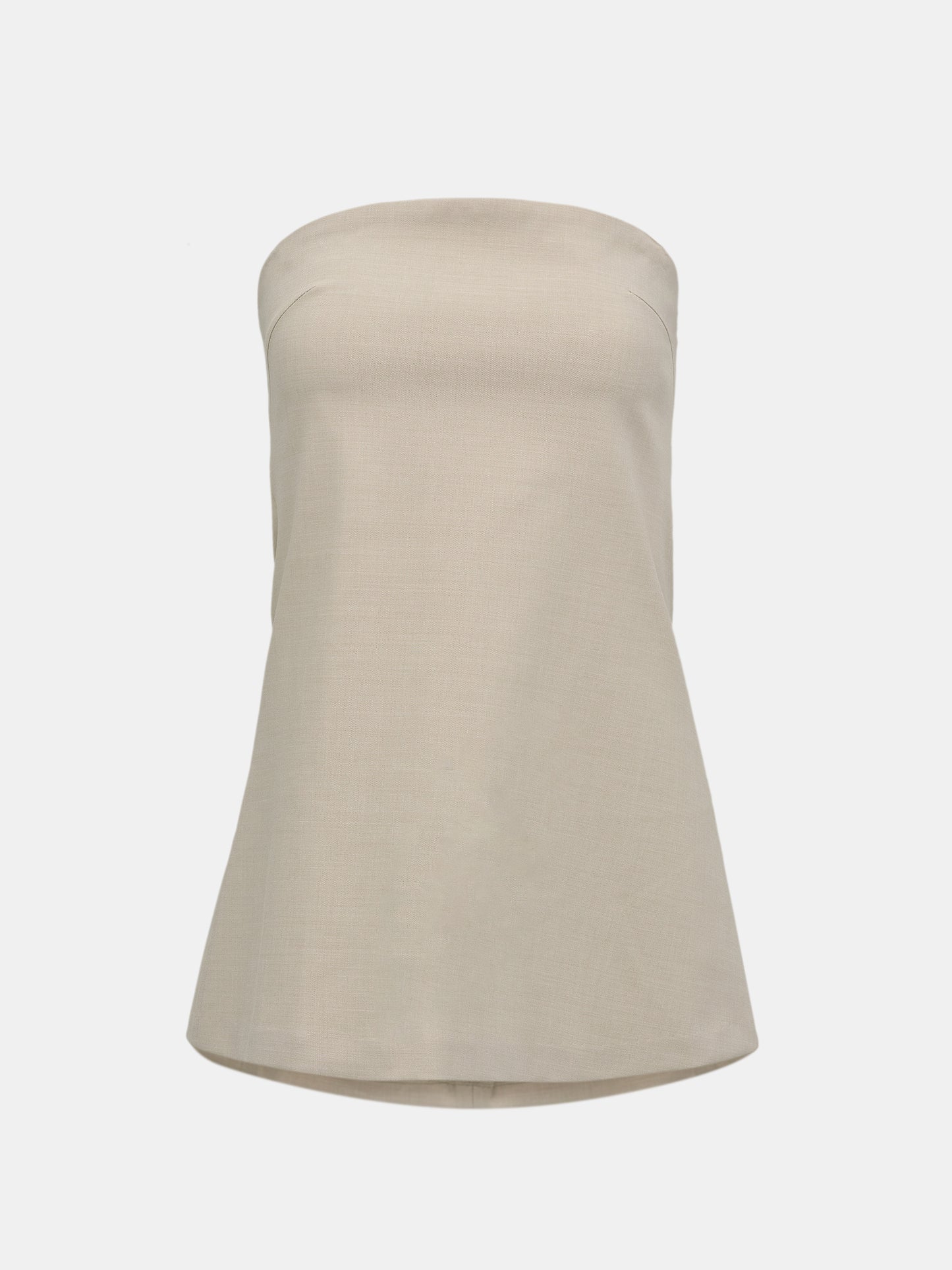 Strapless Suit Top, Beige