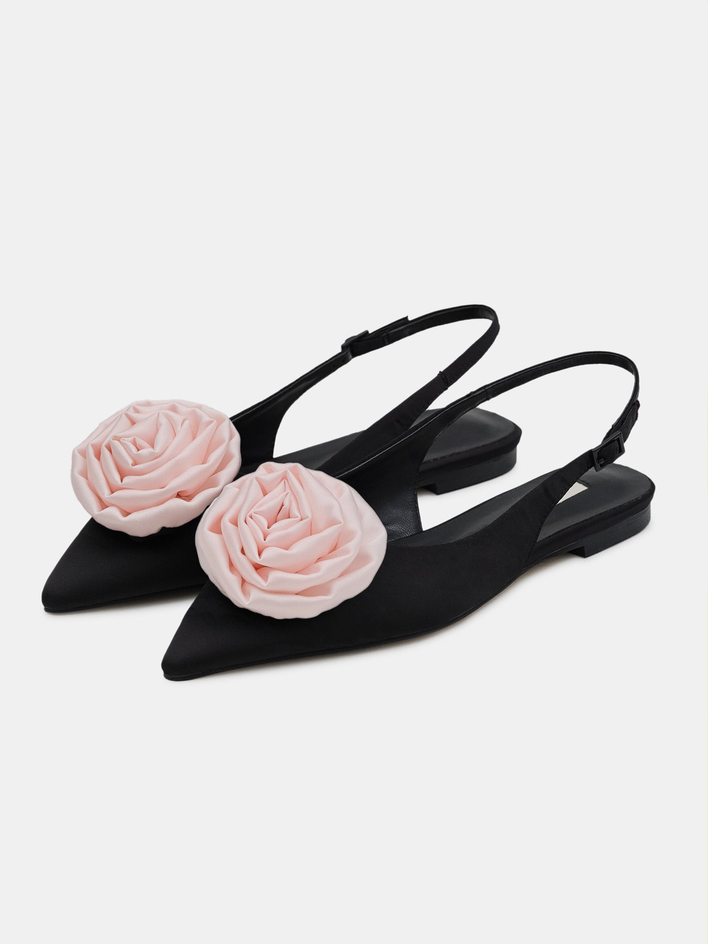 Rose Slingback Flats, Baby Pink