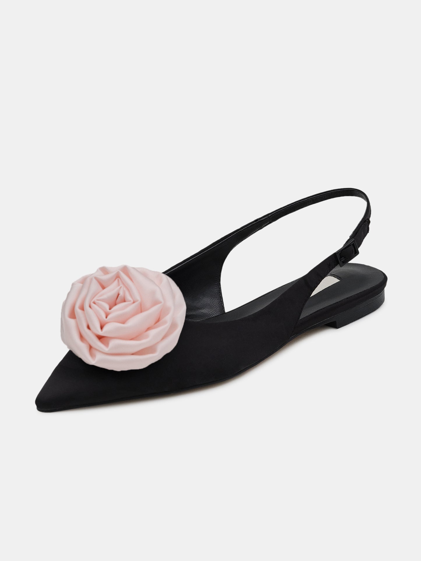 Rose Slingback Flats, Baby Pink