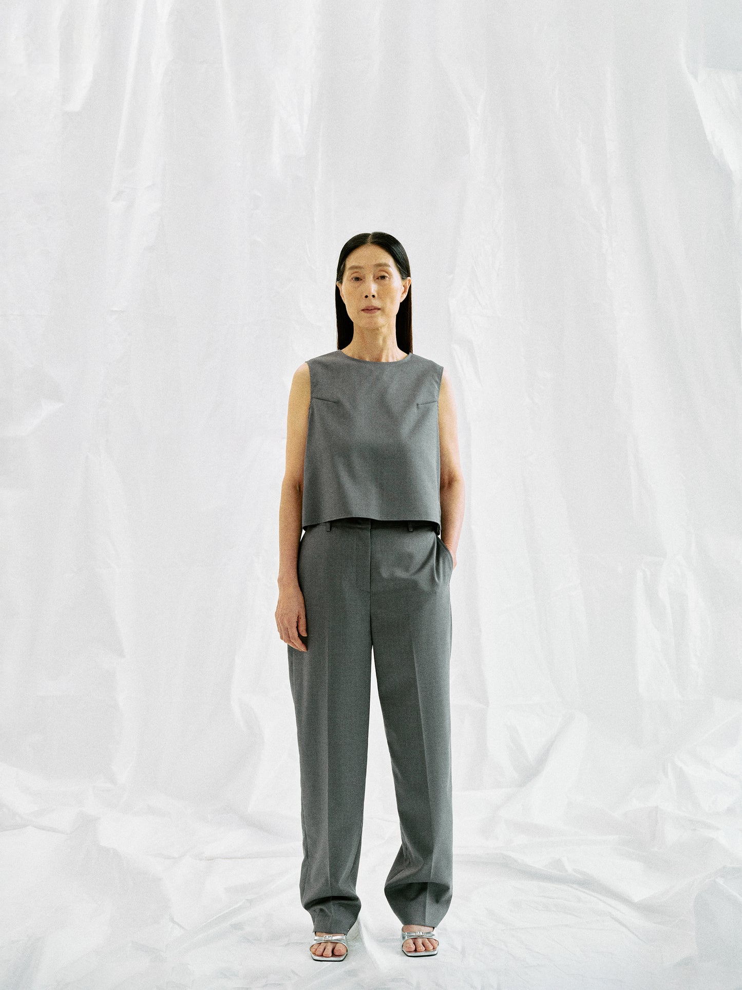 Sleeveless Suit Top, Anchor
