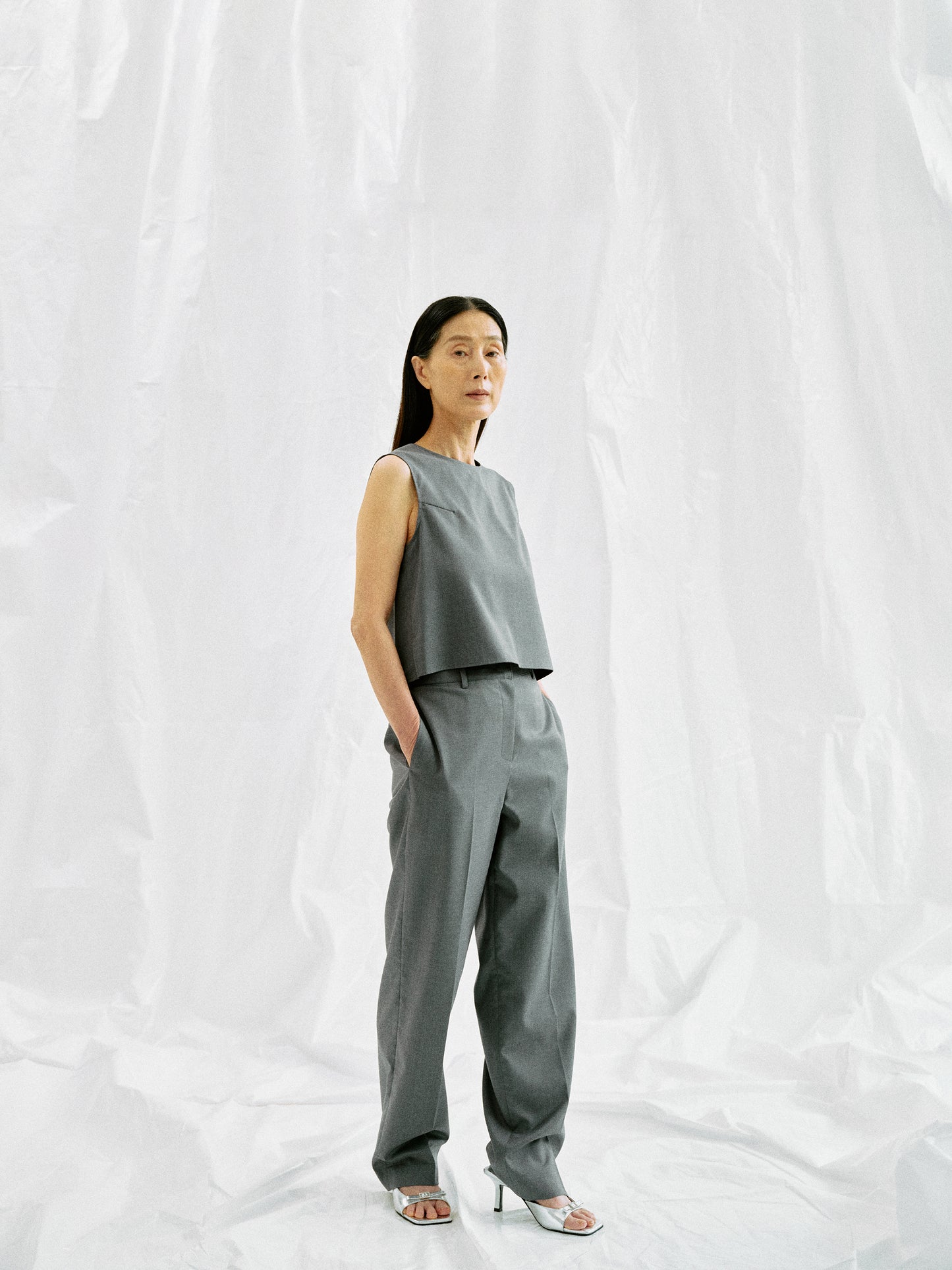 Sleeveless Suit Top, Anchor