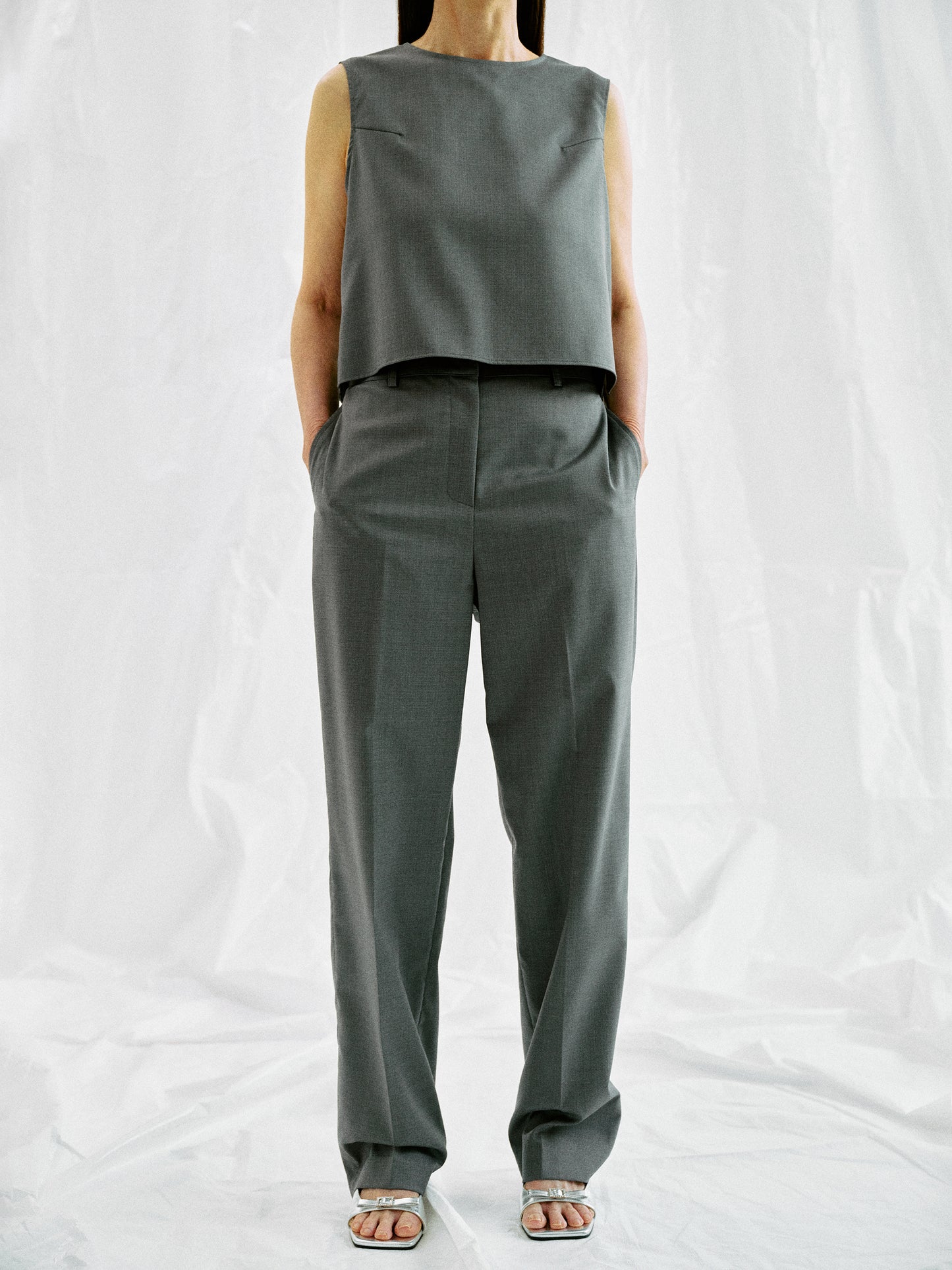 Twill Suit Trousers, Anchor