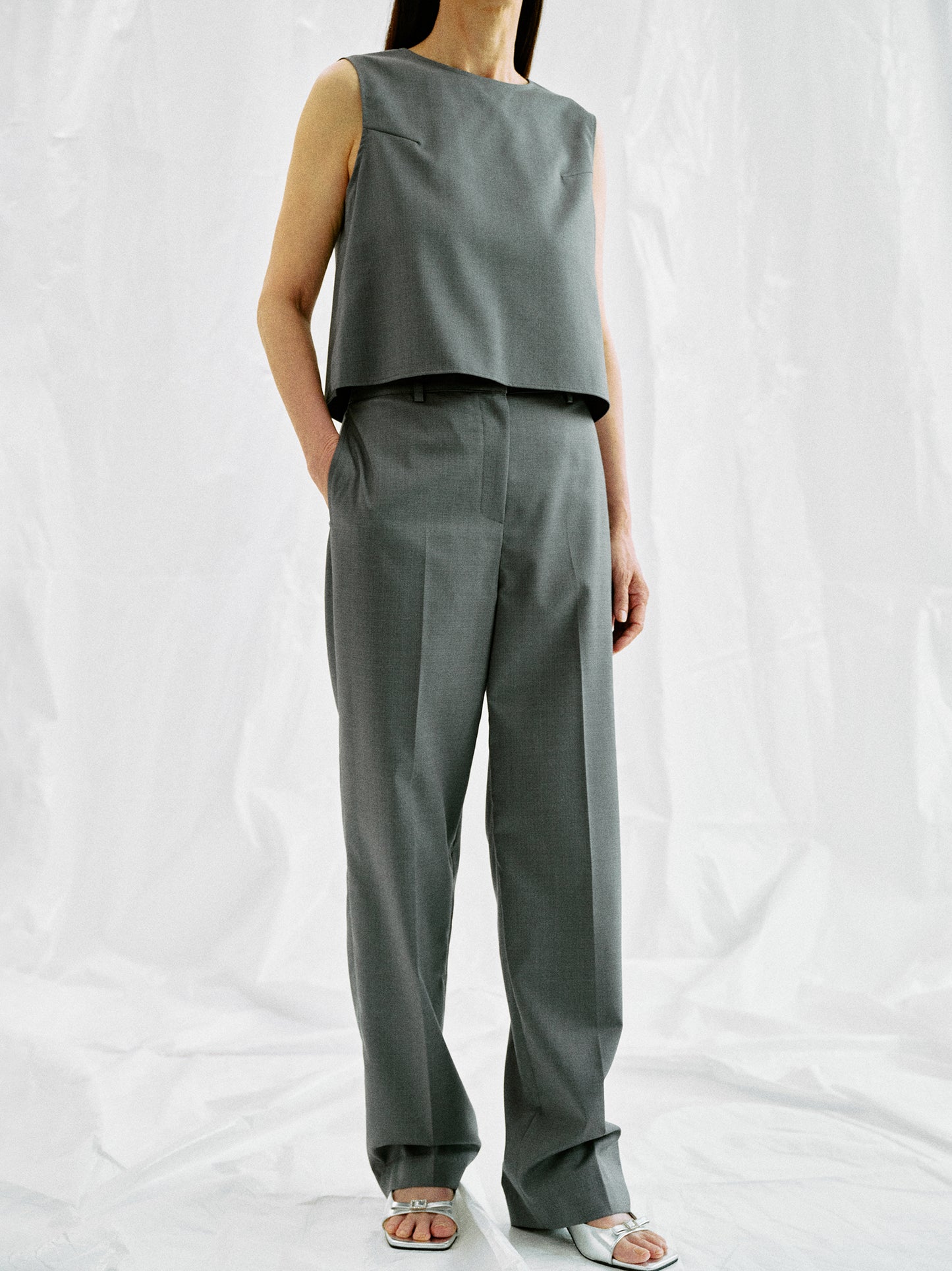 Twill Suit Trousers, Anchor