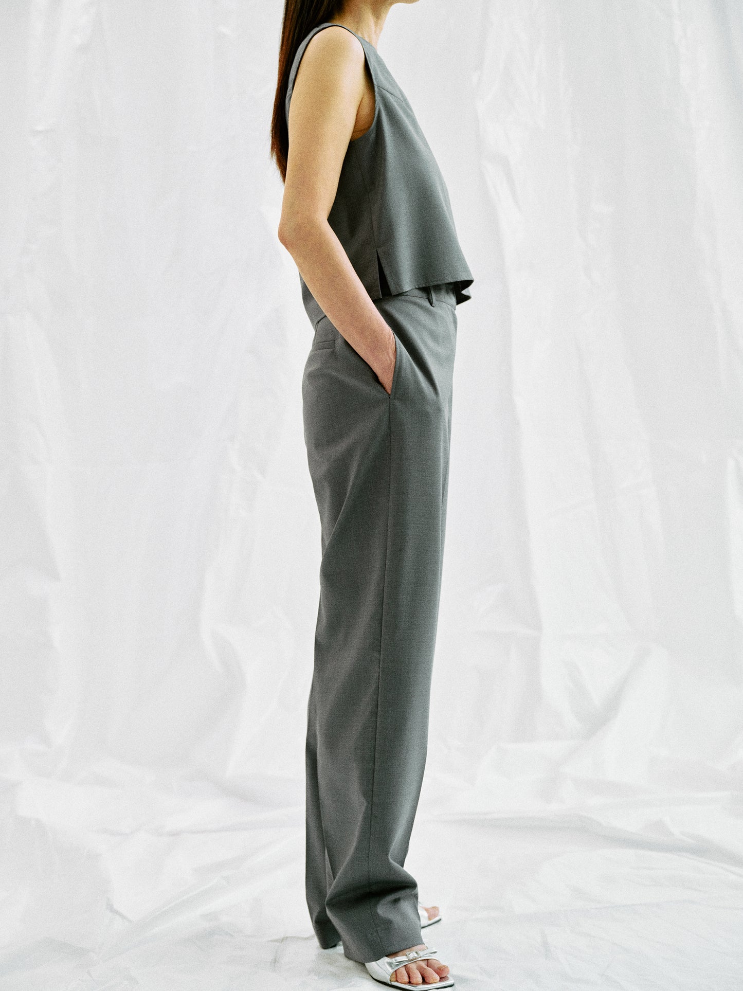 Twill Suit Trousers, Anchor