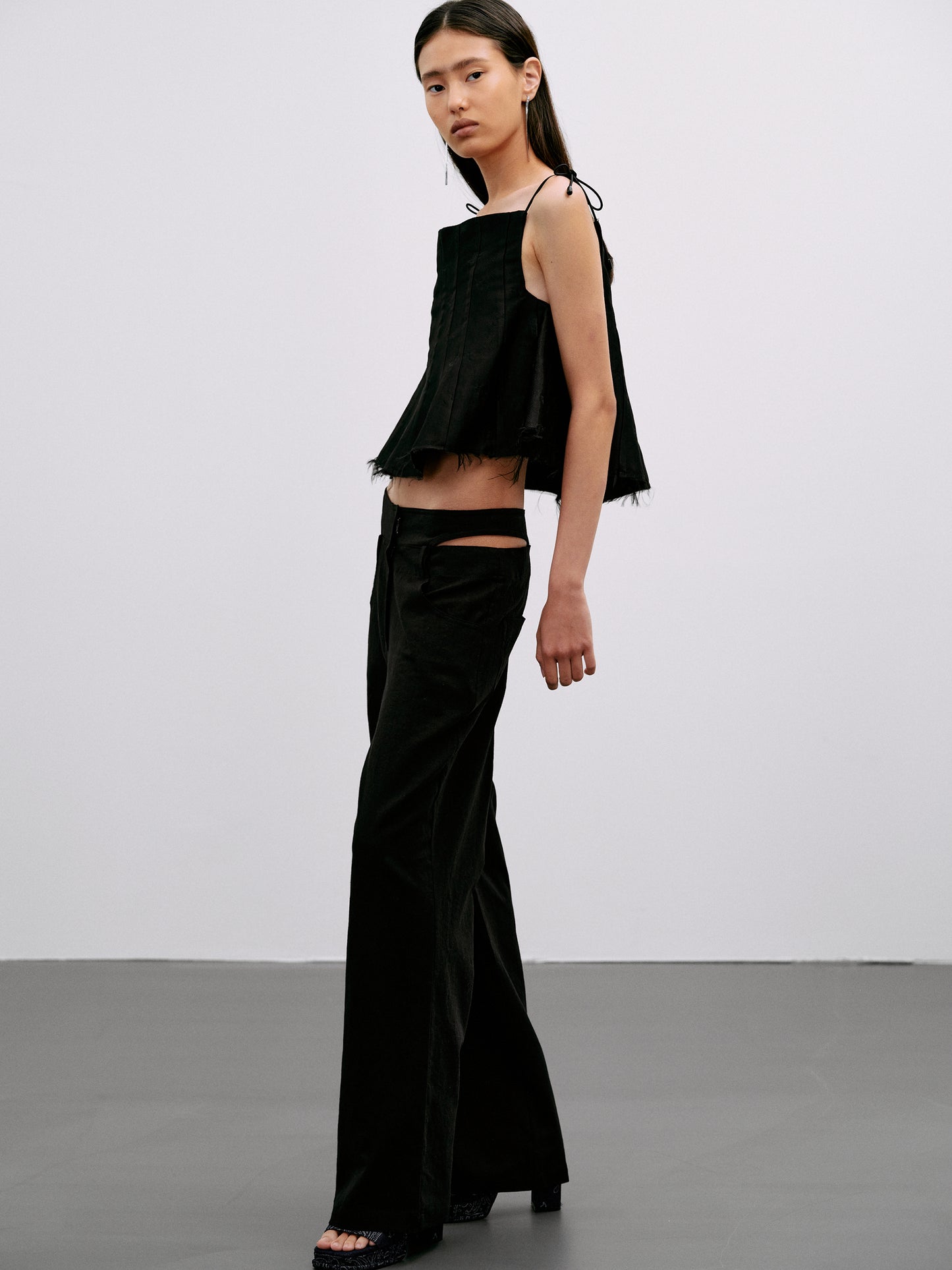 Extra Flared Camisole, Black