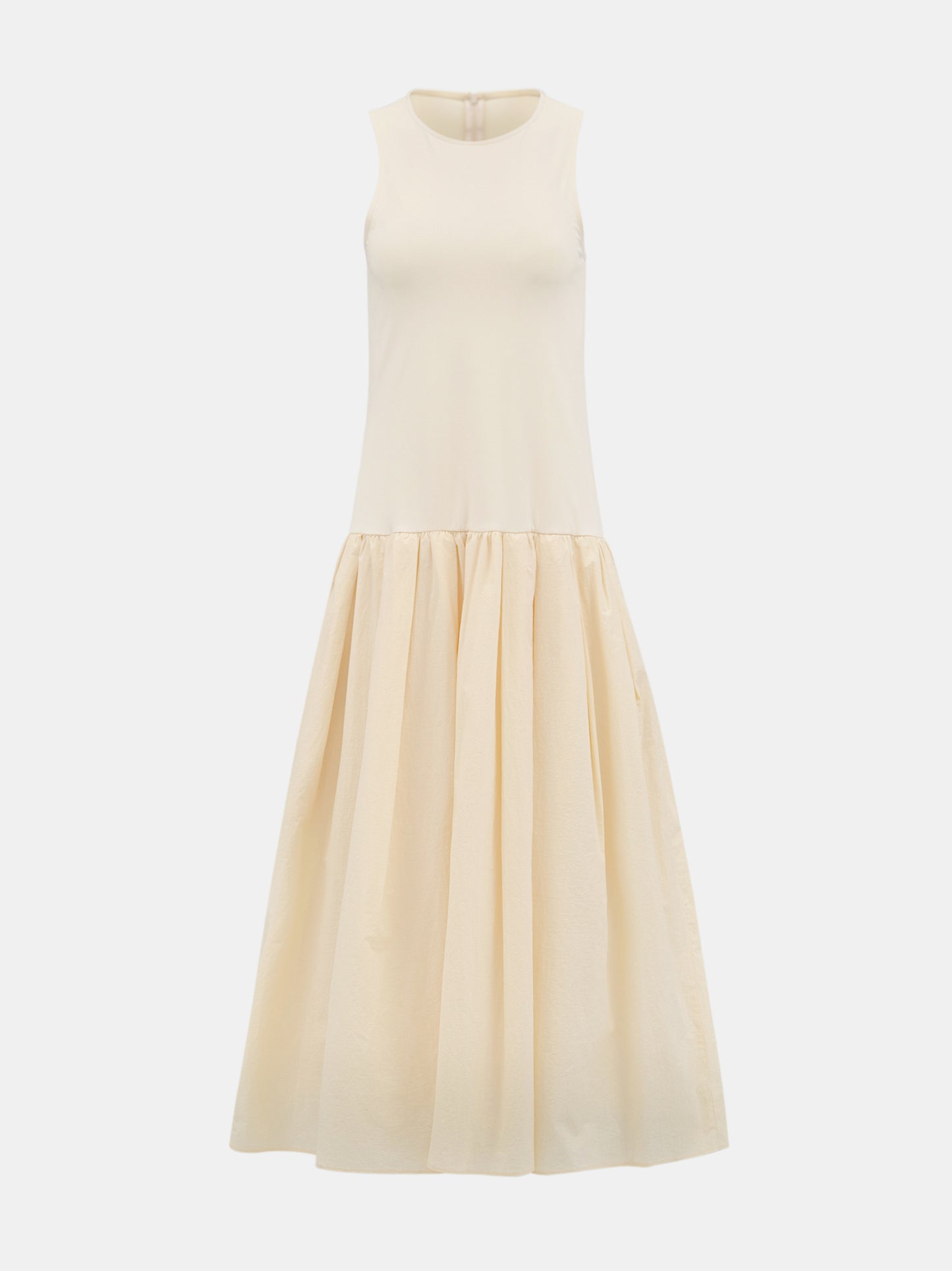 Drop-Waist Tank Dress, Eggnog