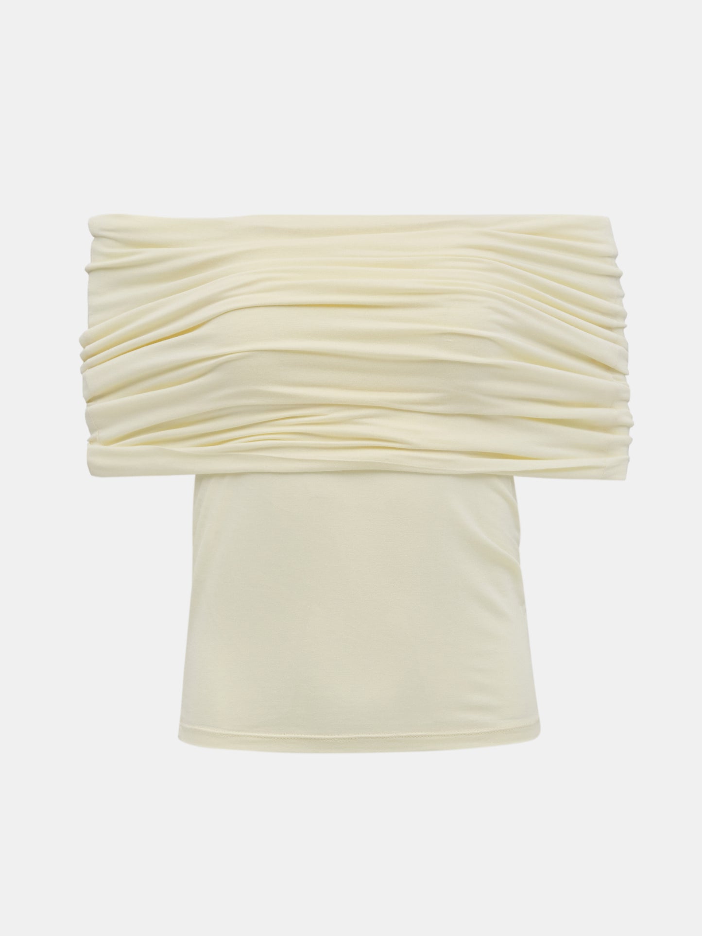 Off-Shoulder Jersey Top, Lemonade