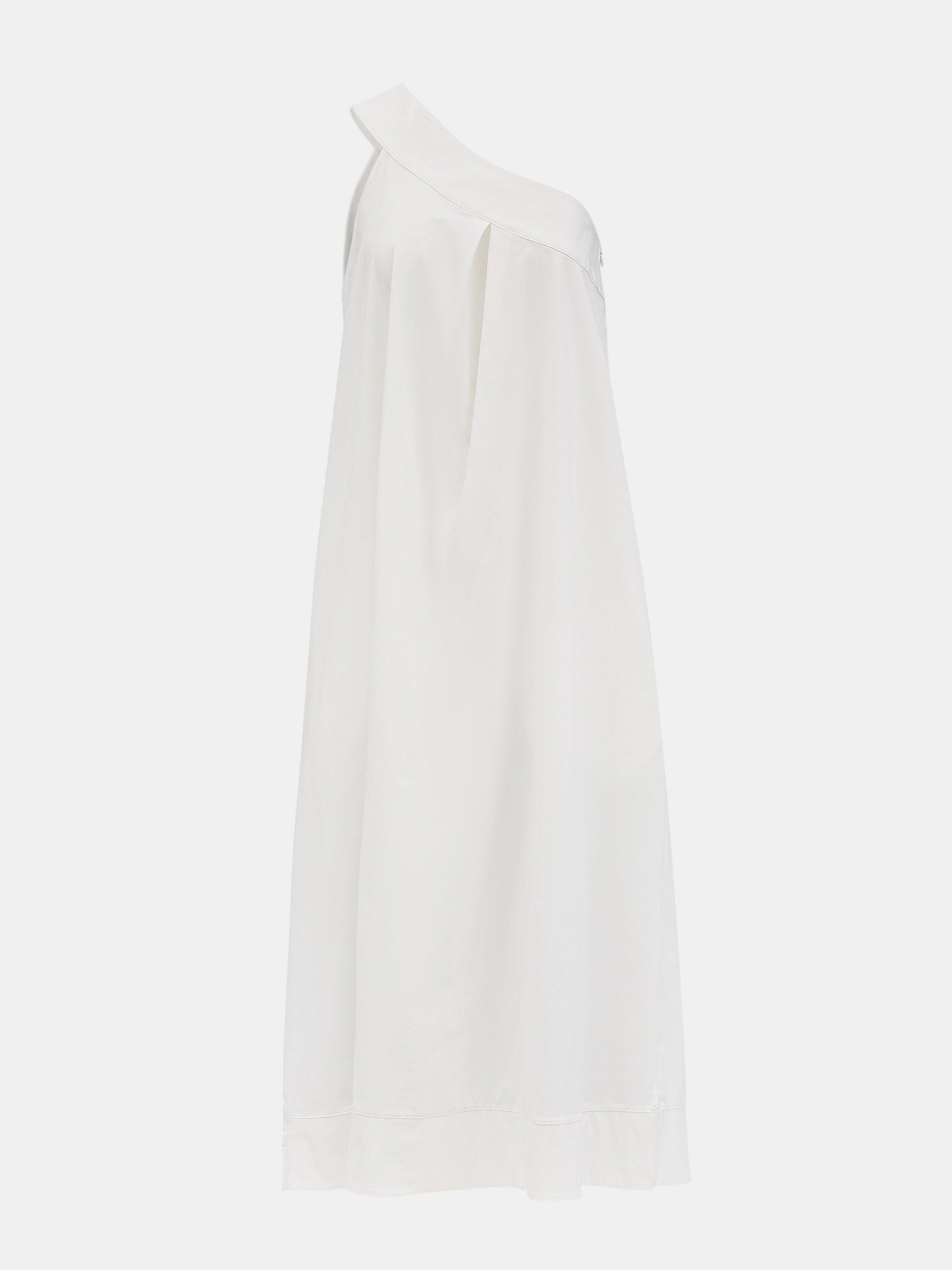 One-Shoulder Sun Dress, White