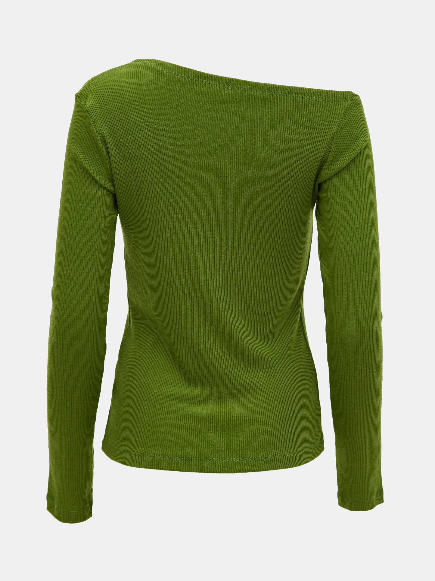 Boat Neck Rib Knit, Lime