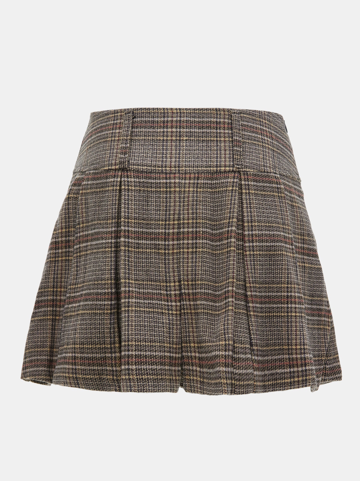Glen Plaid Shorts, Brown