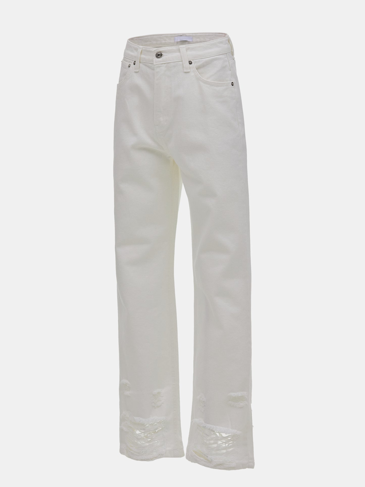 Distressed Jeans, White