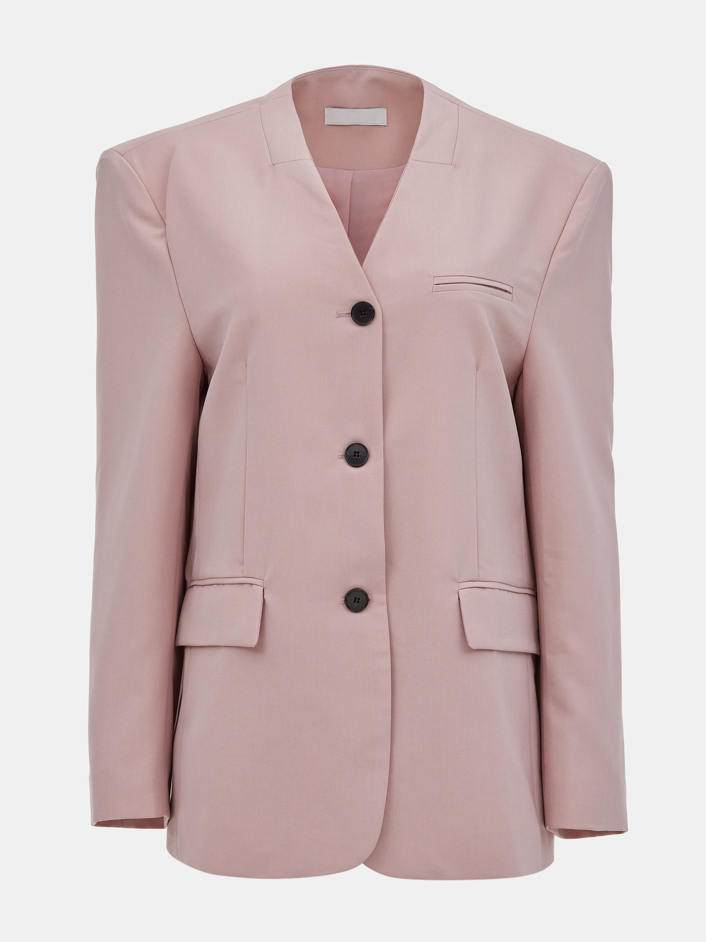 Collarless Blazer, Rose Bud
