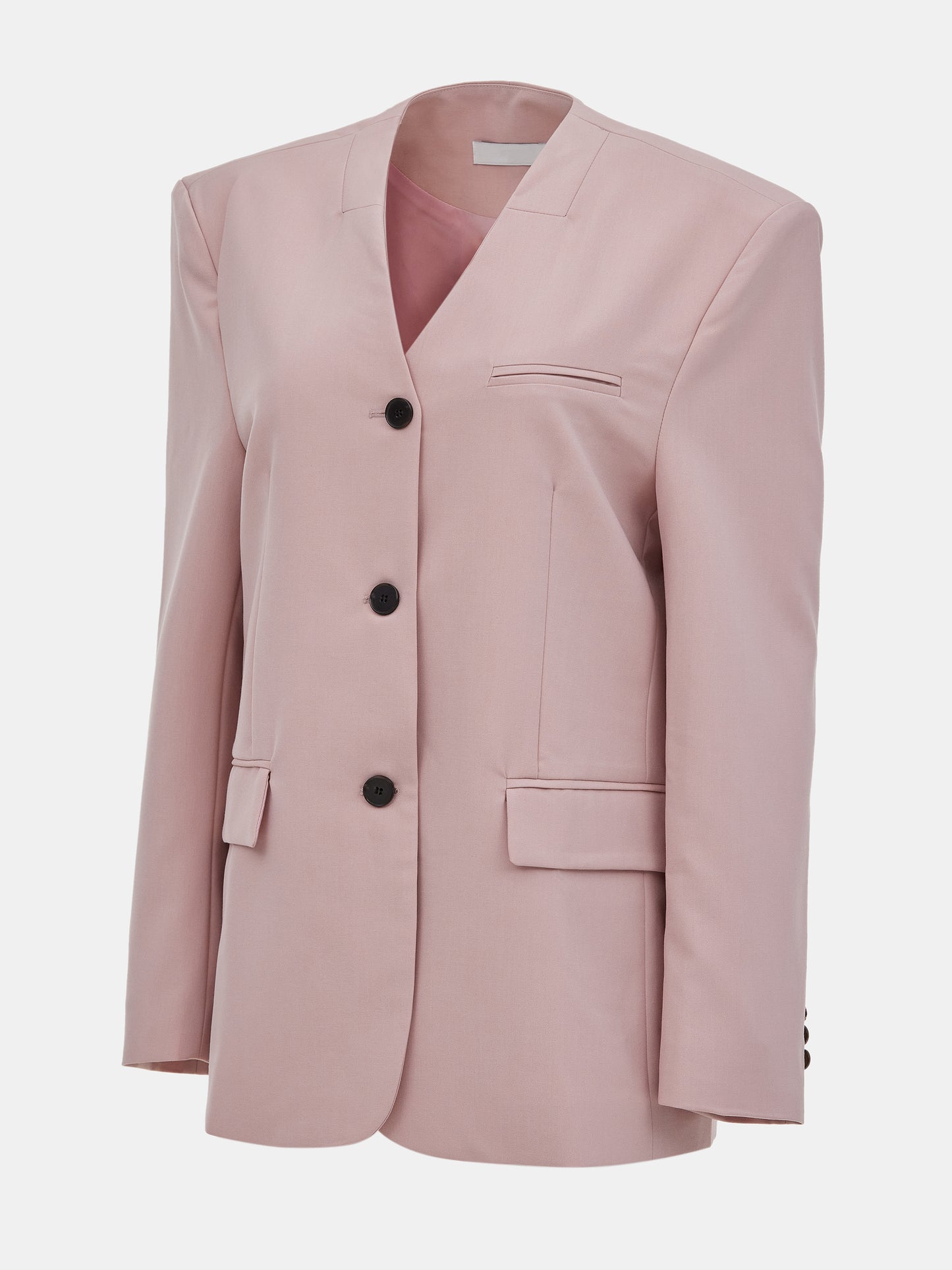 Collarless Blazer, Rose Bud