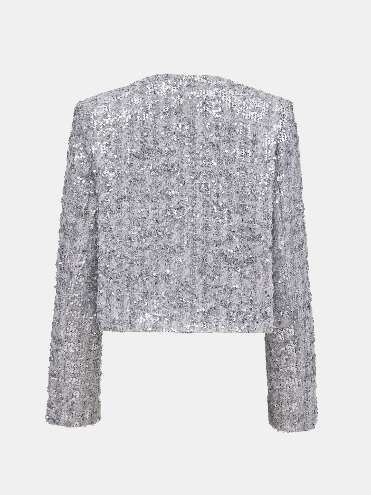 Sequin Blazer, Silver