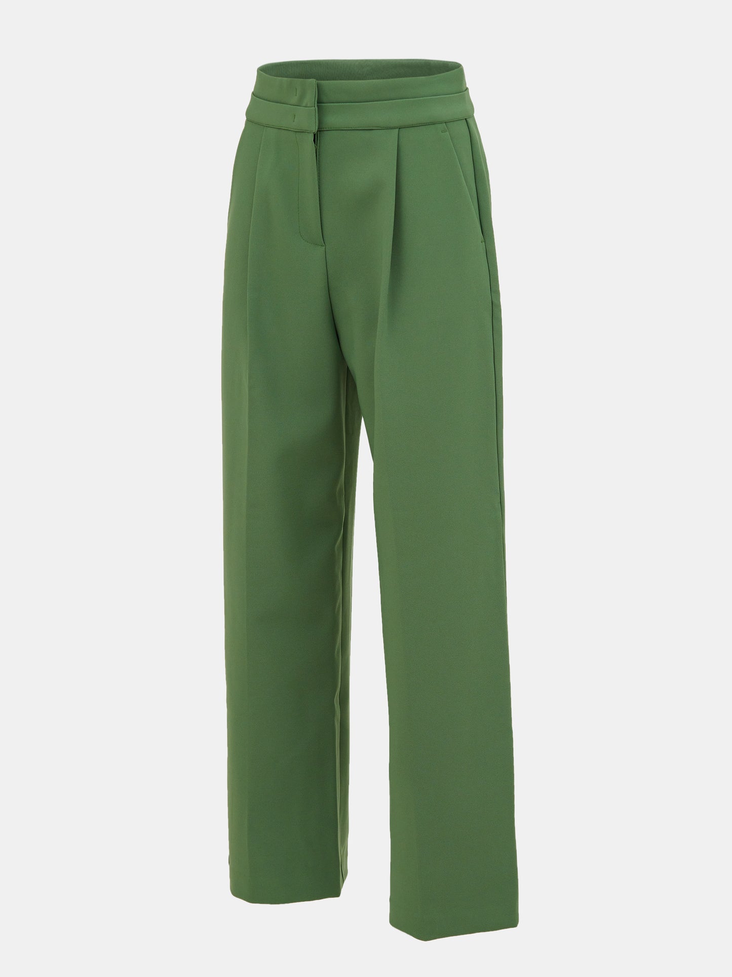 Double-Waistline Trousers, Peale Green