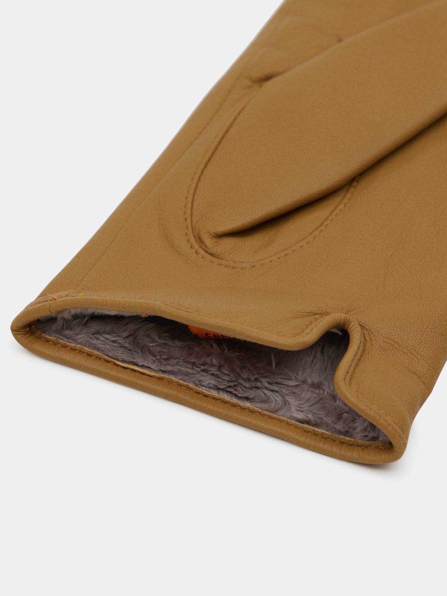 Lambskin Leather Gloves, Ochre