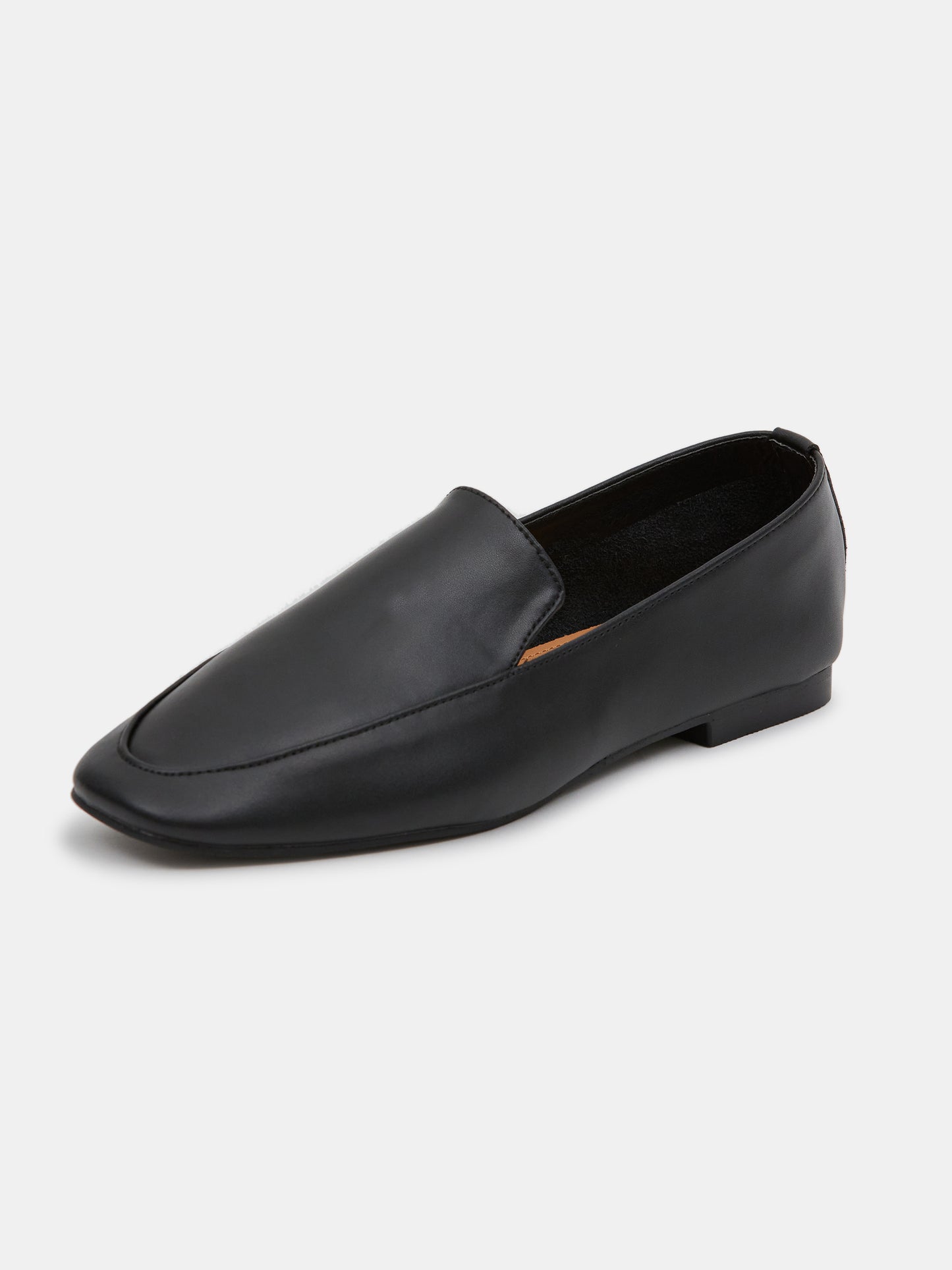 Satorial Leather Loafers, Black