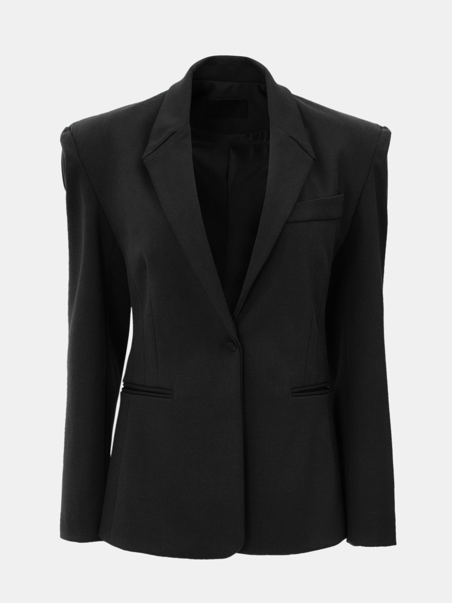 Harper Cinched Blazer, Black