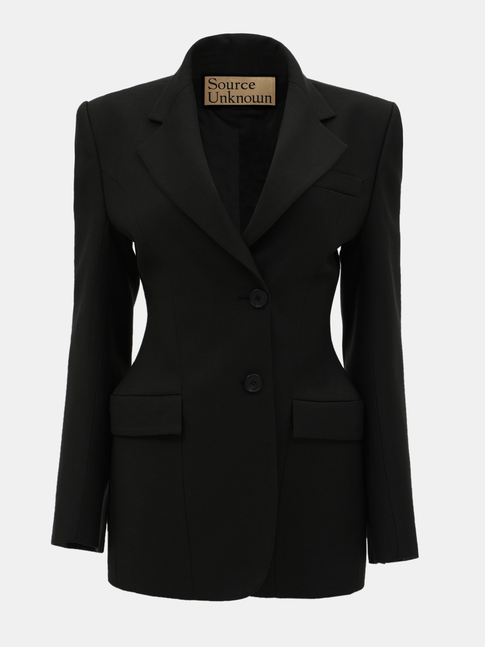 Poldo Hourglass Blazer, Black