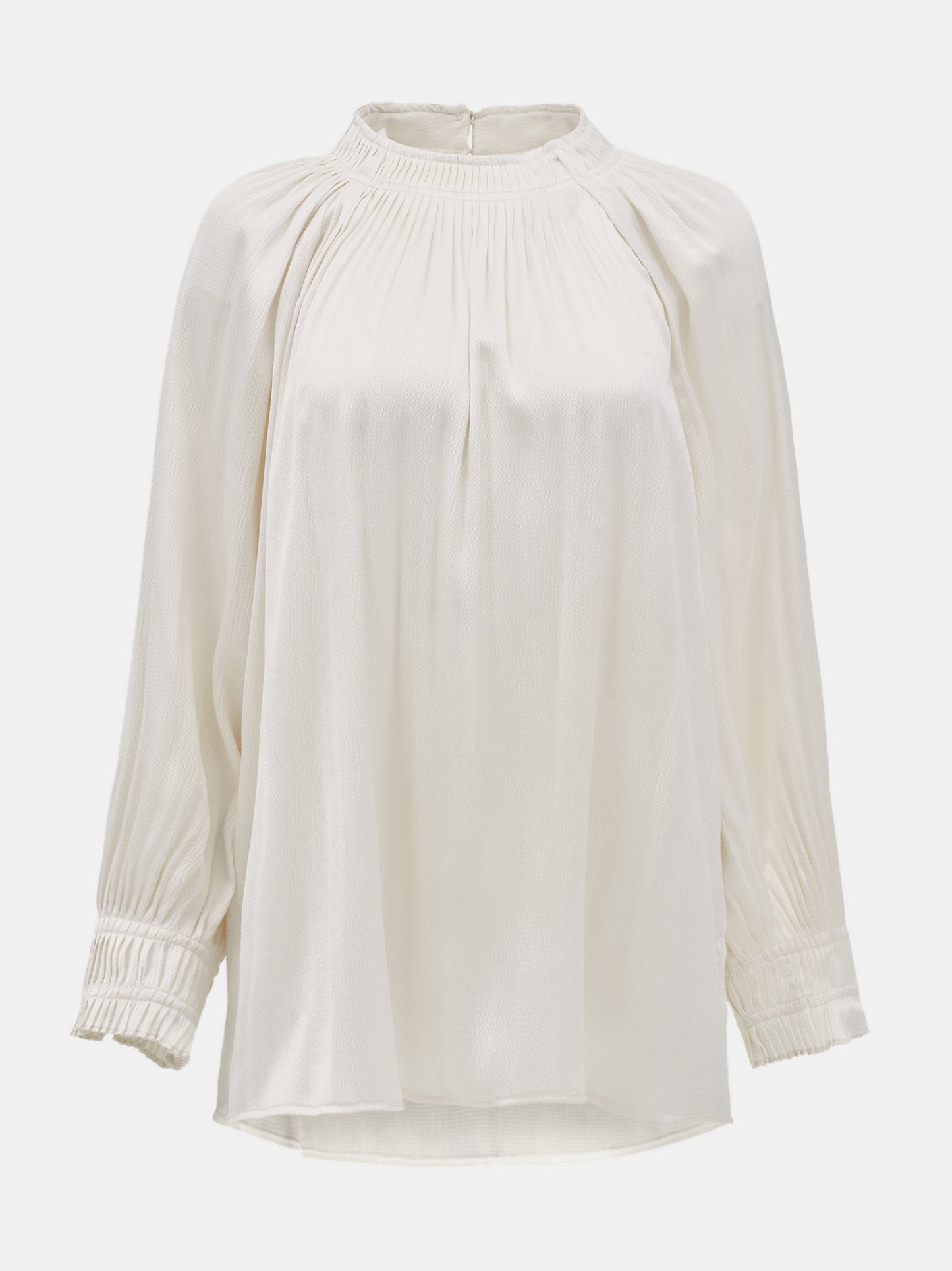 Girelle Satin Blouse, Cream