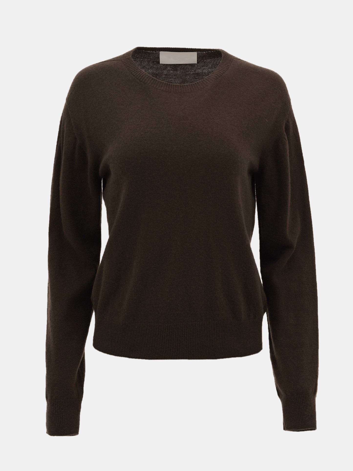 Wool Cashmere Round Knit, Wood