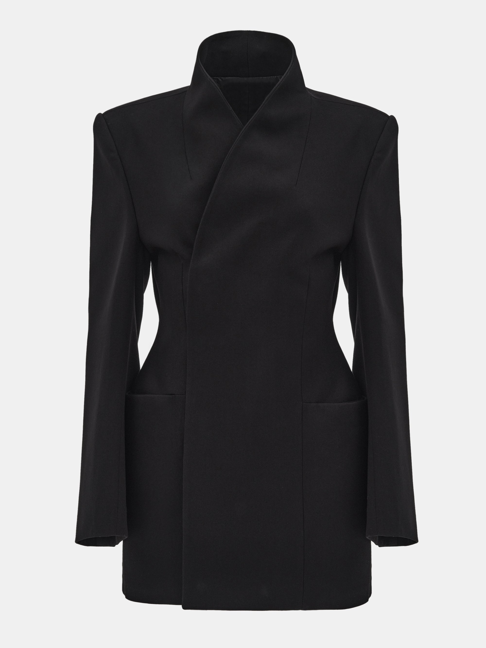 Corrin Wrap Blazer, Black