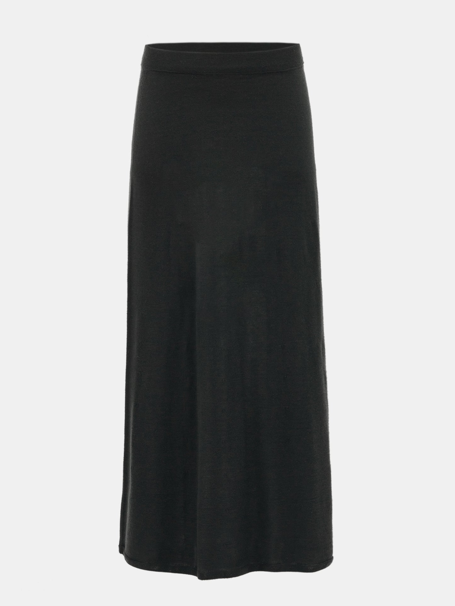 Knitted Midi Skirt, Dark Green