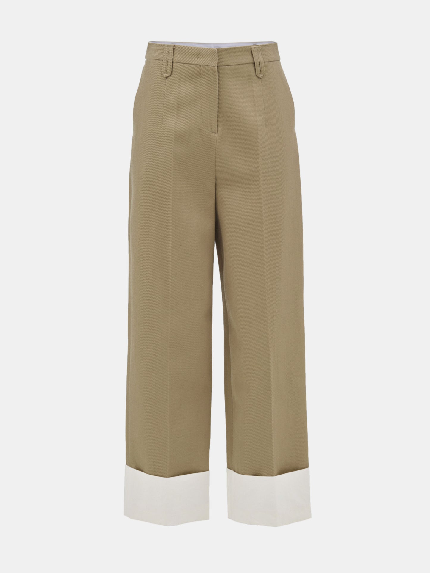 Klive Turn-Up Trousers, Sand Dune
