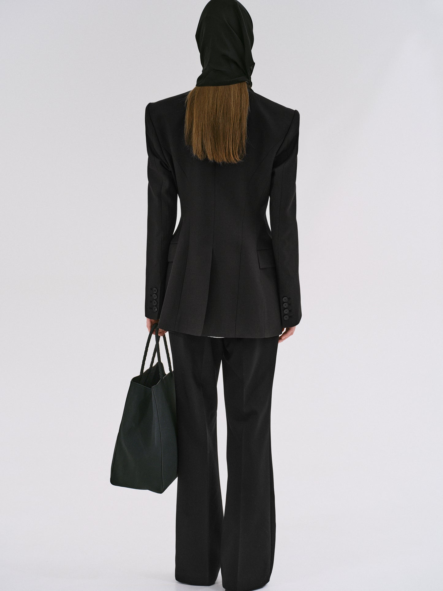 (Pre-order) Poldo Hourglass Blazer, Black