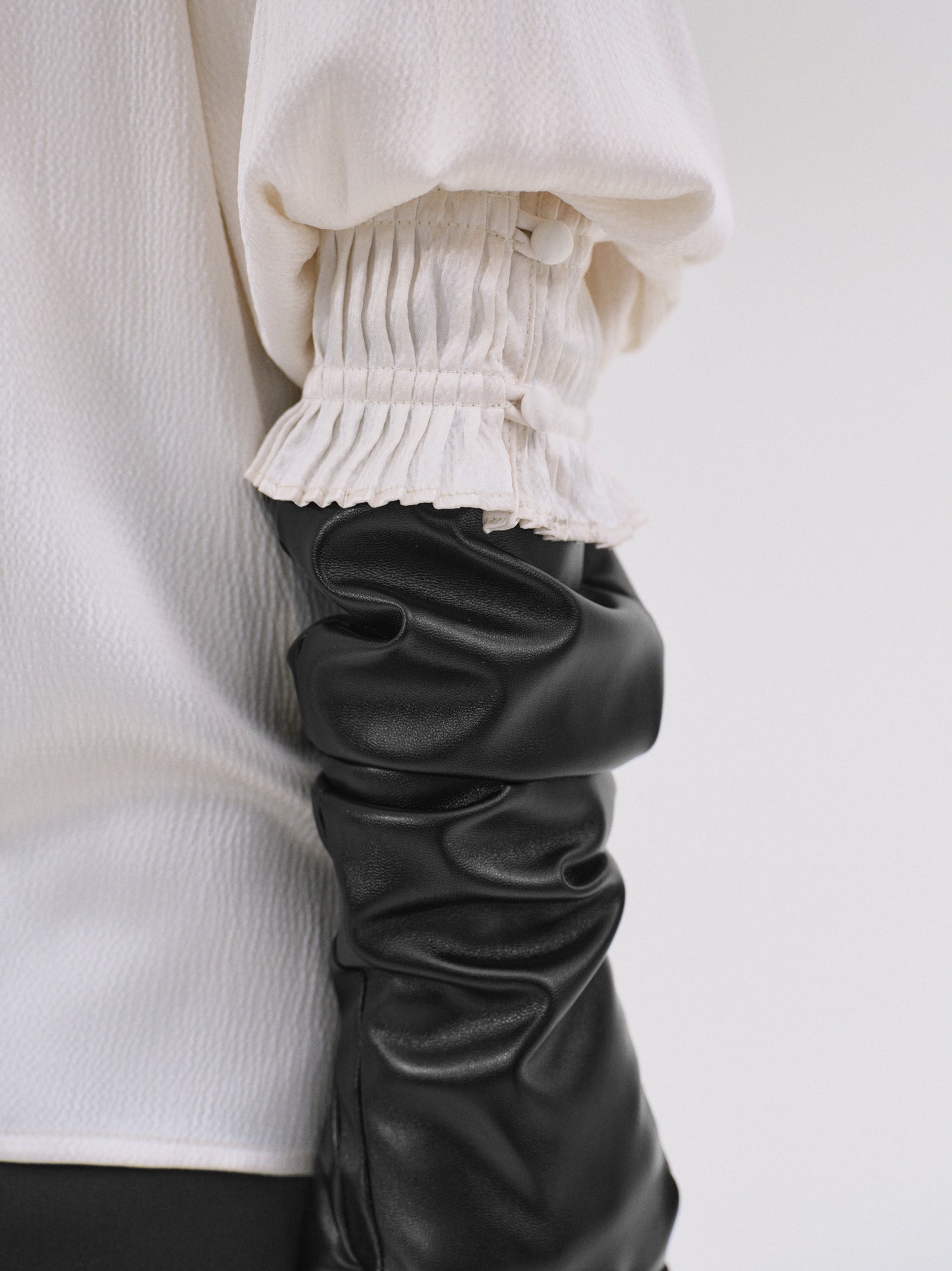Girelle Satin Blouse, Cream