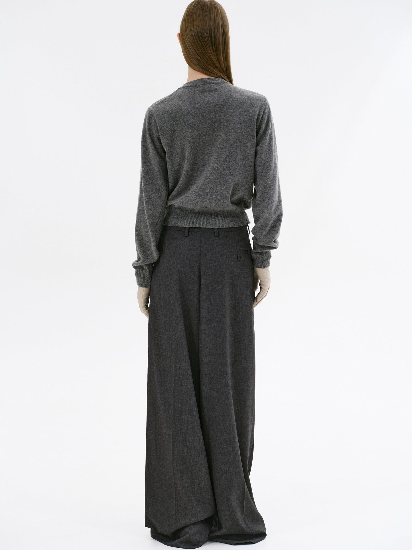 (Pre-order) Rennert Criss Cross Trousers, Charcoal