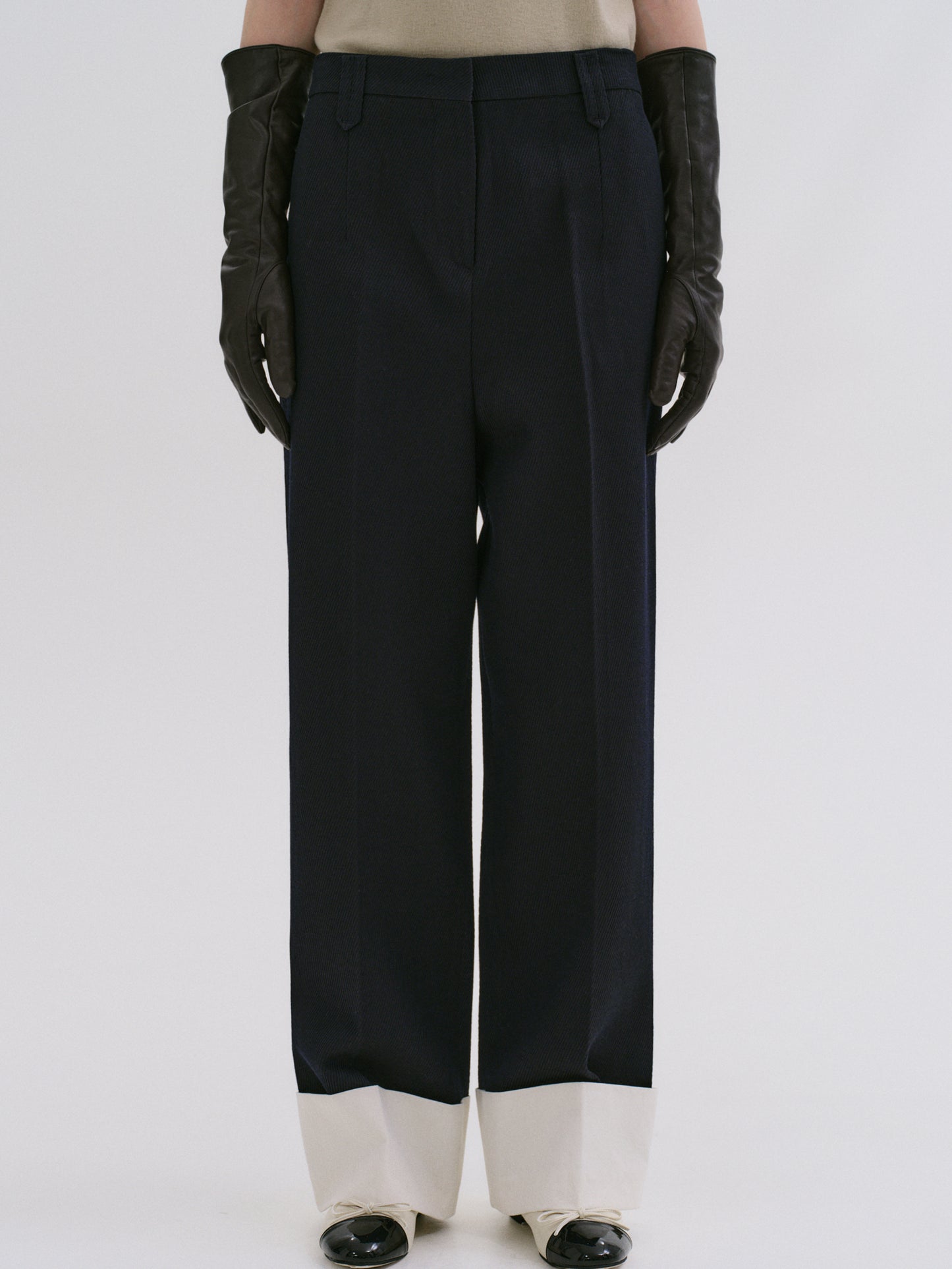 Klive Turn-Up Trousers, Royal Blue