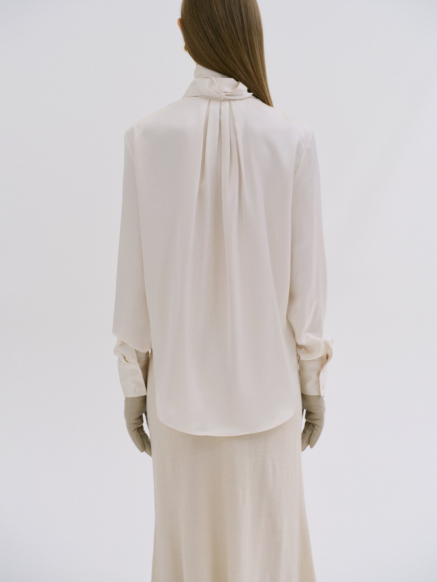 Usana Drape-Front Shirt, Tofu