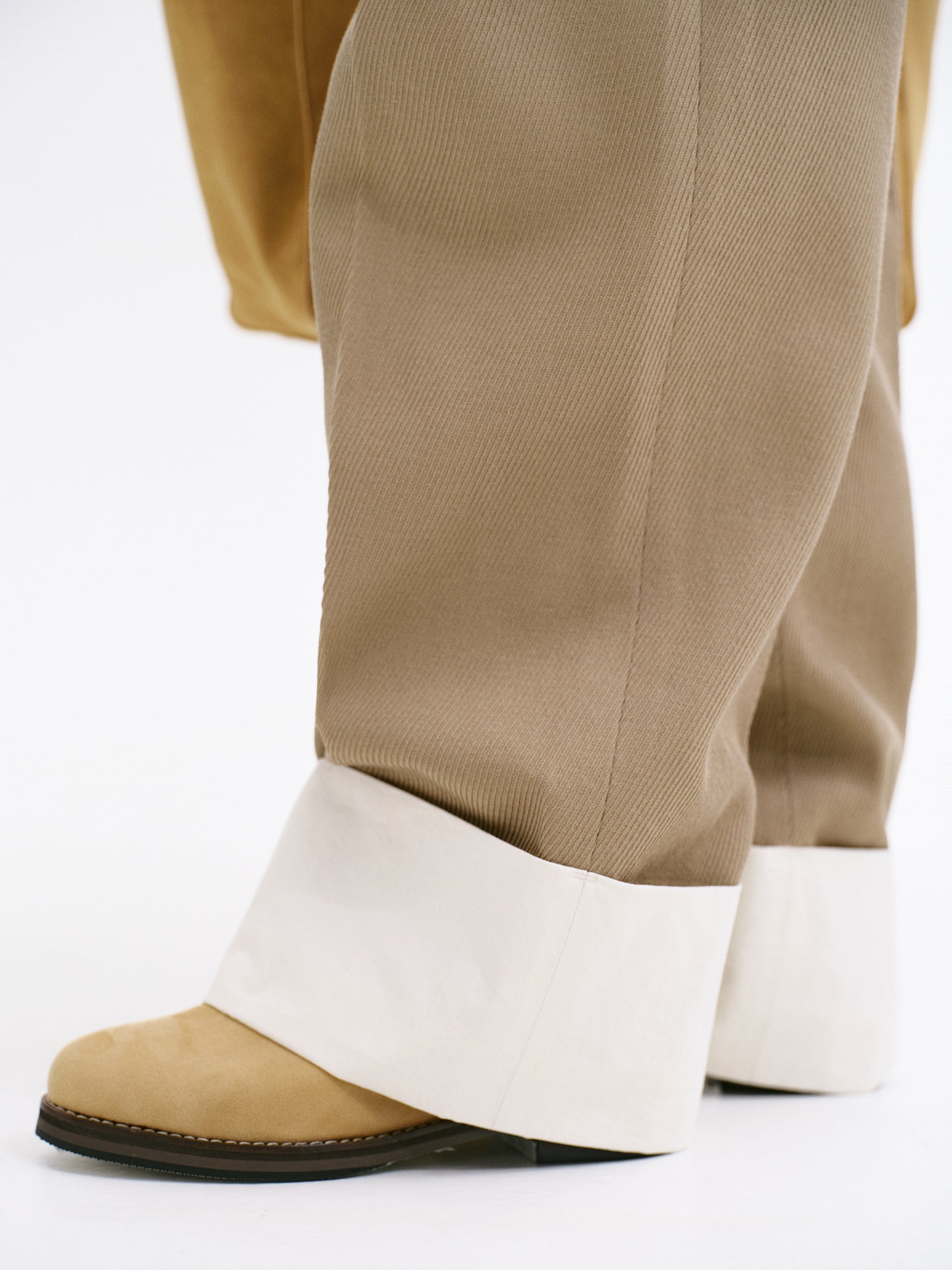 Klive Turn-Up Trousers, Sand Dune
