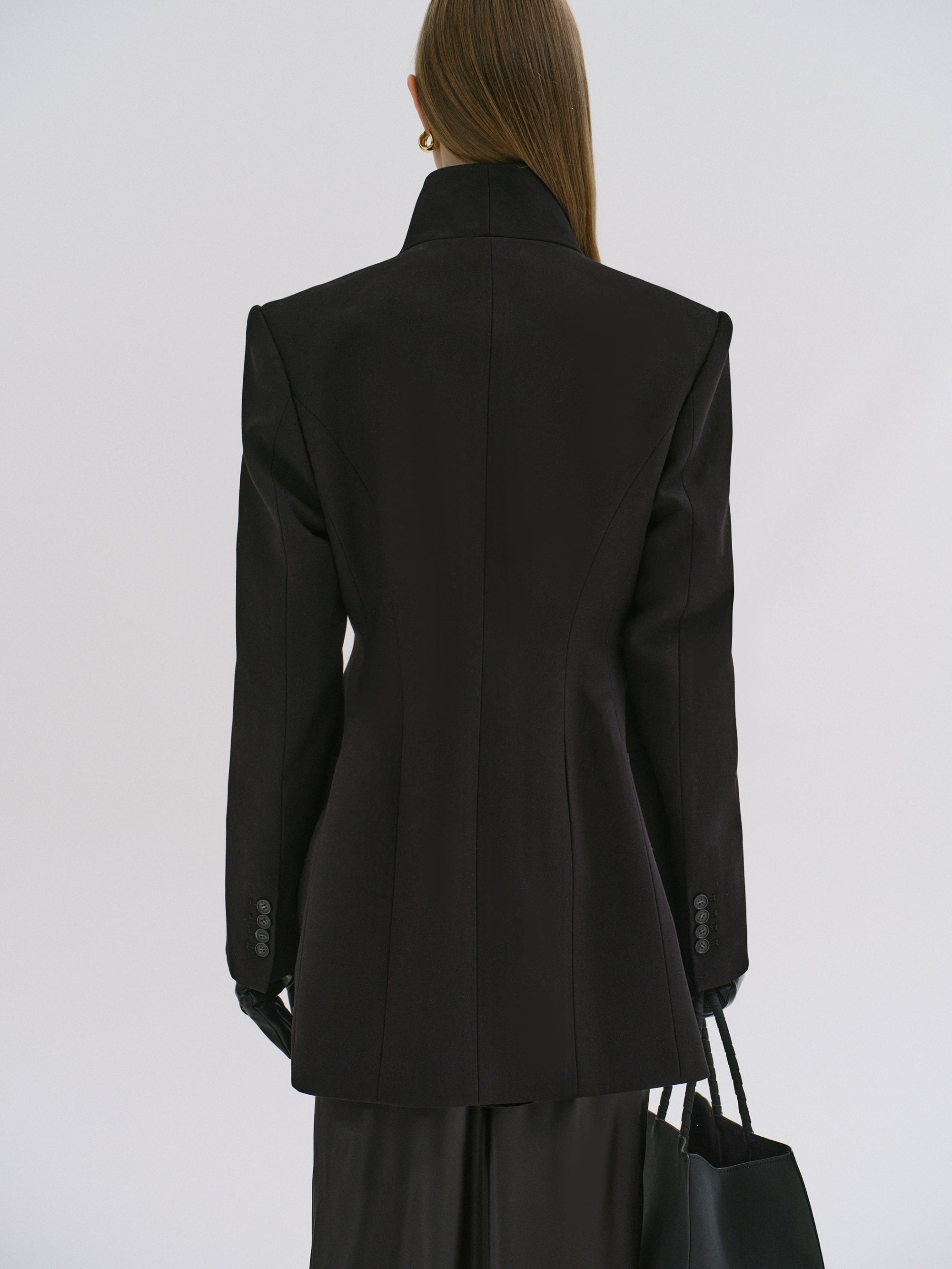 Corrin Wrap Blazer, Black