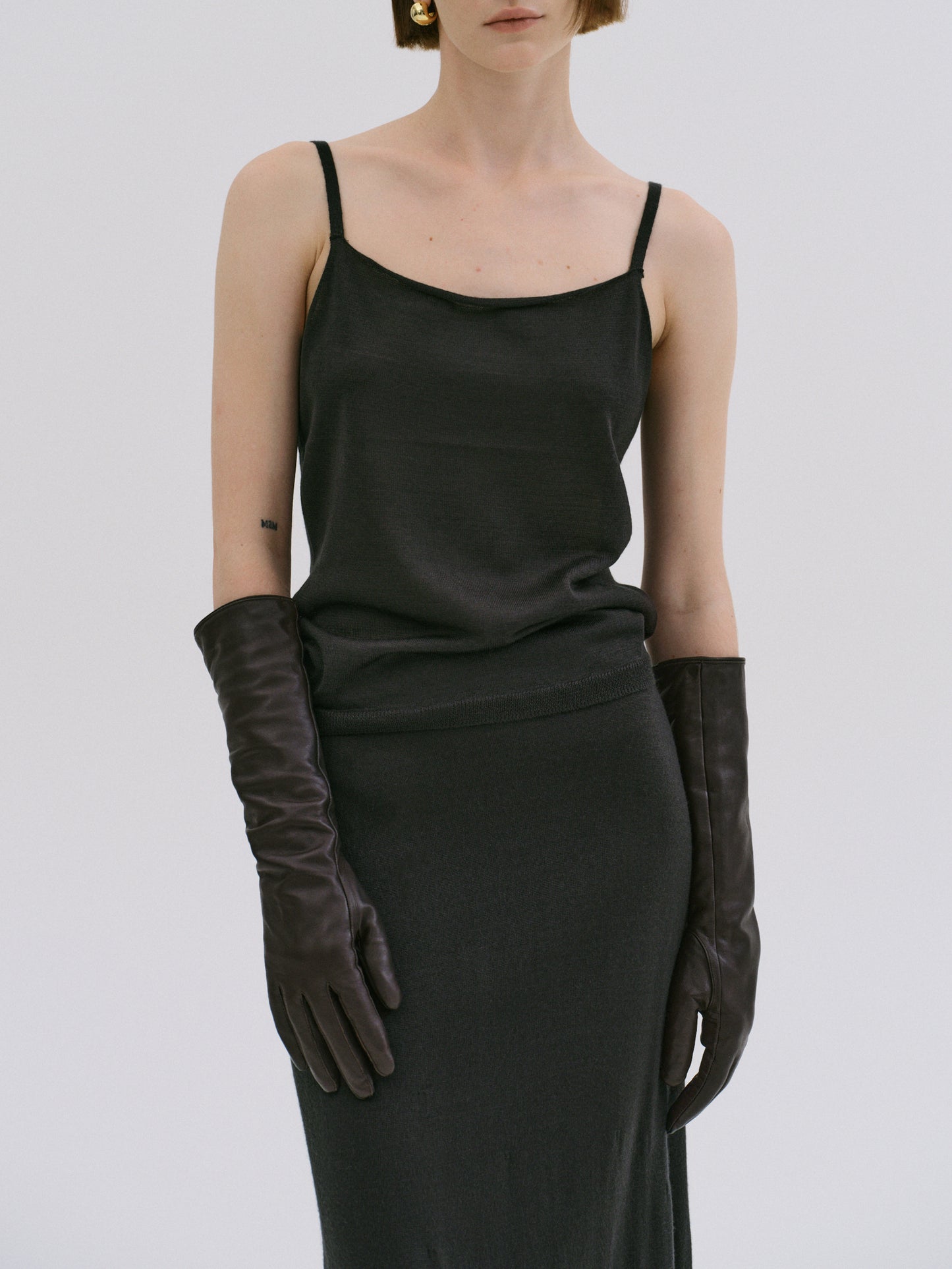 Knitted Camisole, Dark Green